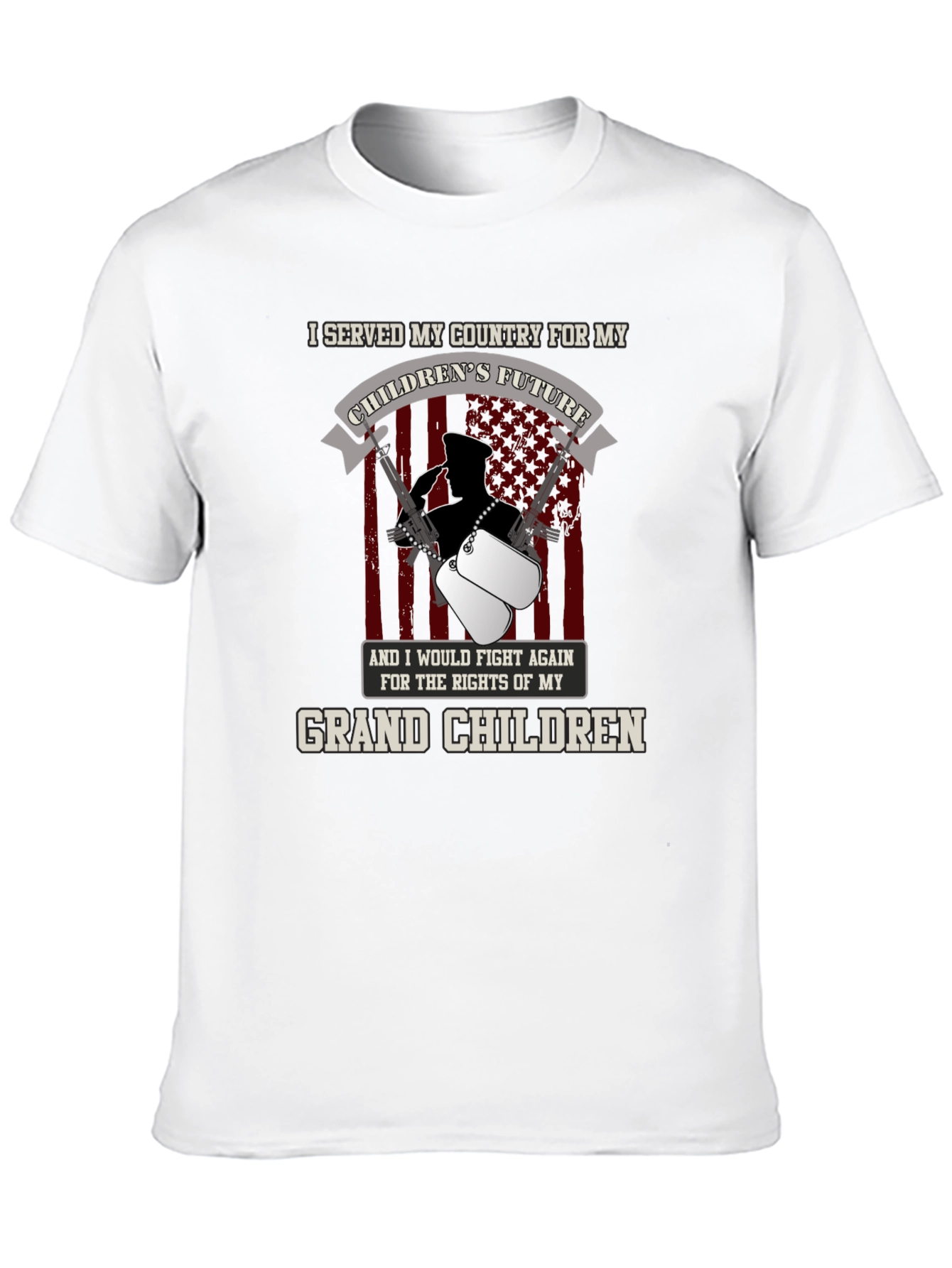 Patriotic Veteran Grandchildren T-Shirt