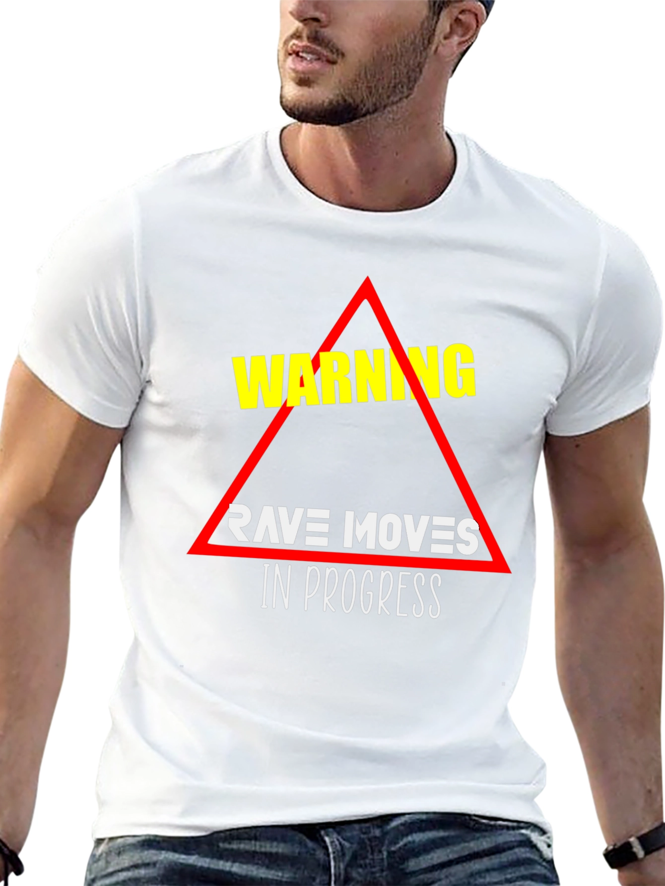 Warning Rave Moves in Progress Graphic T-Shirt
