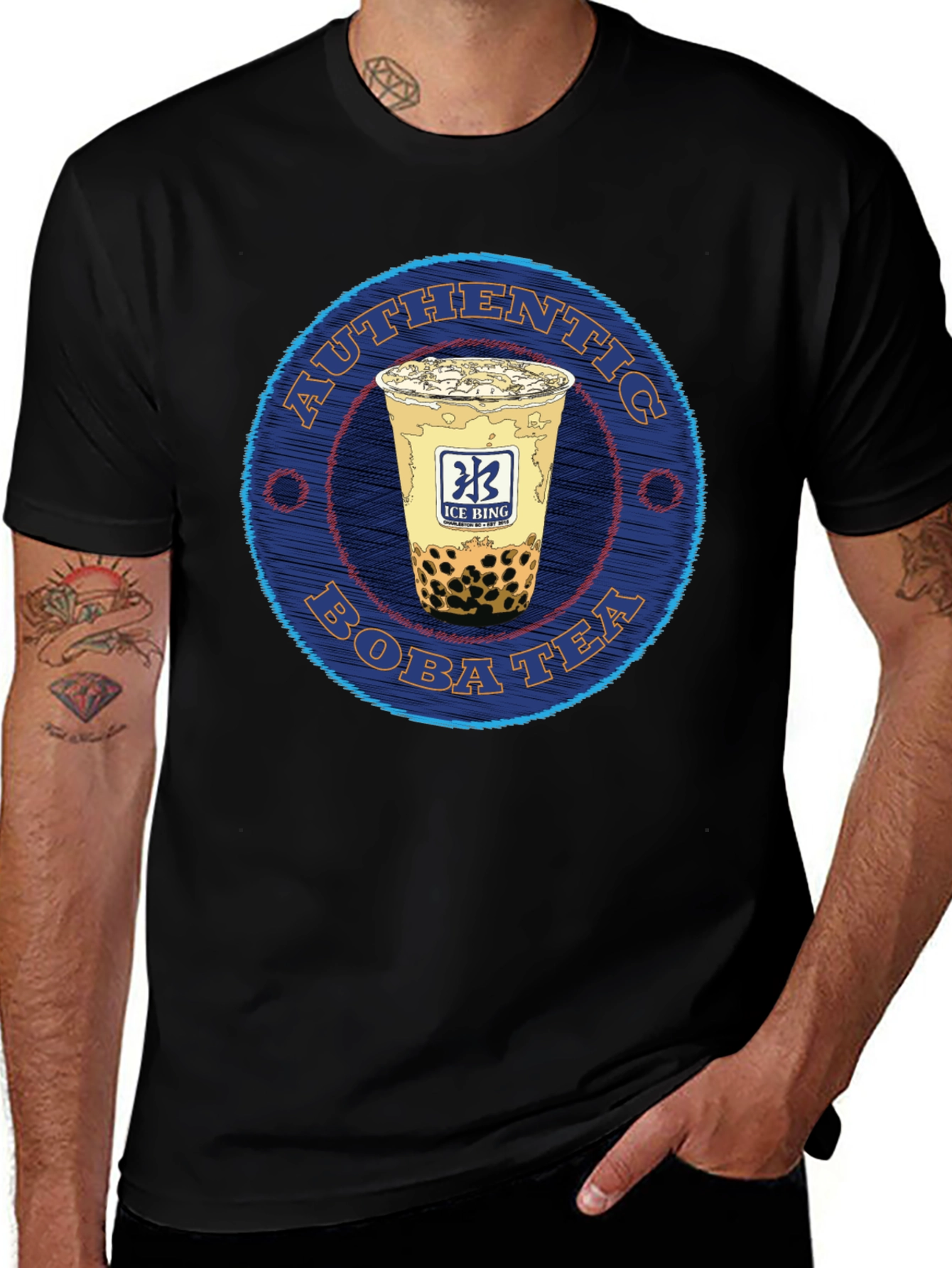 Authentic Boba Tea Graphic Tee - Casual Style