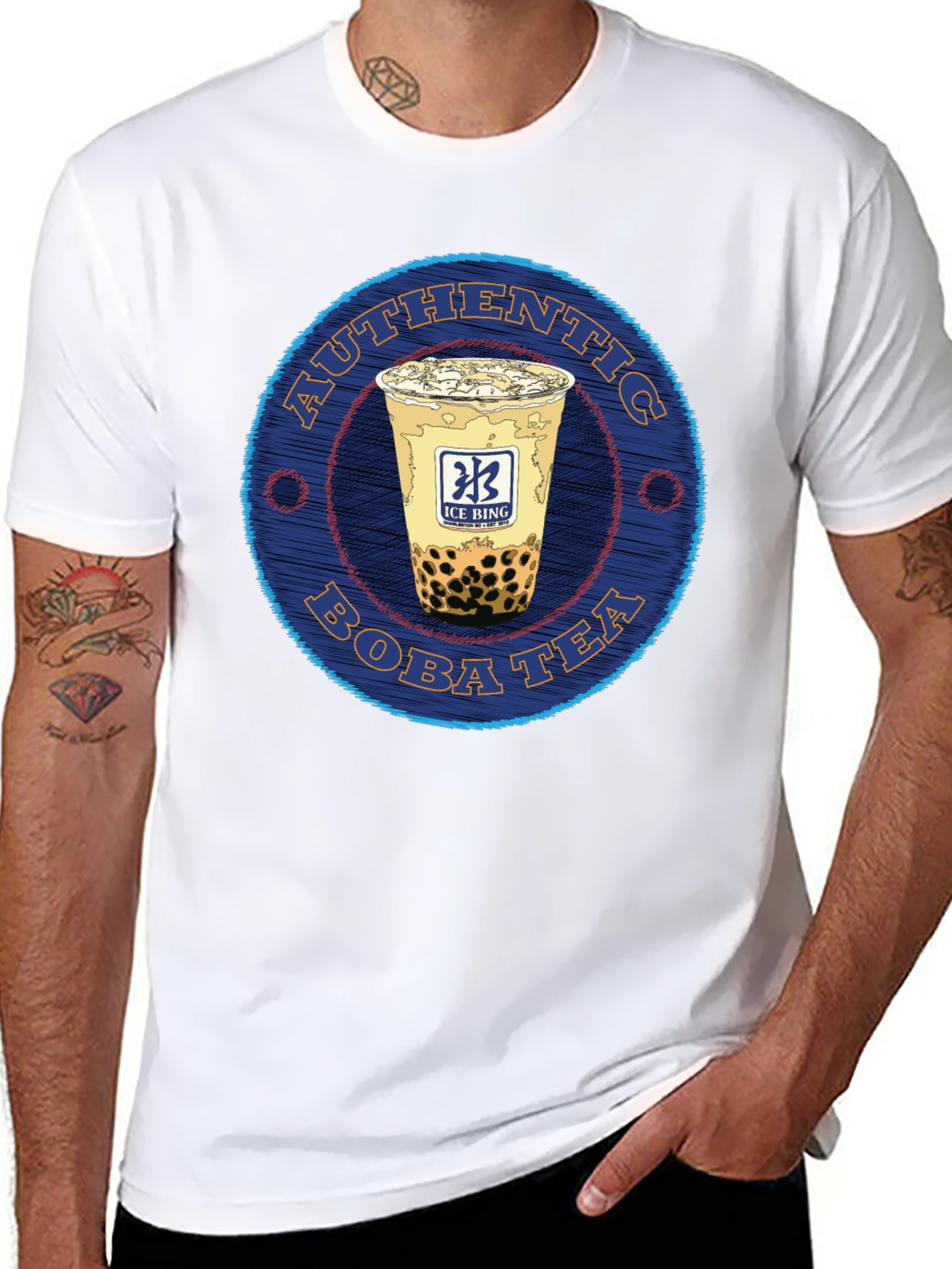 Authentic Boba Tea Graphic Tee - Casual Style