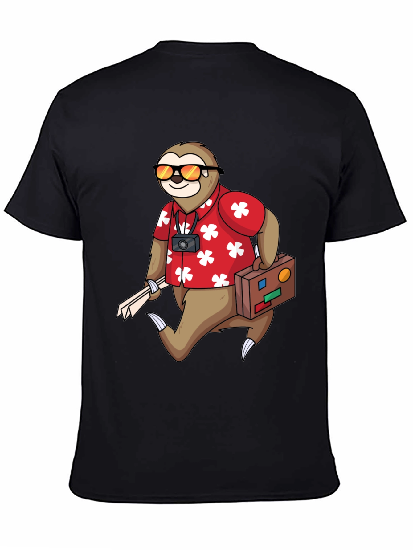 Sloth Tourist Graphic Tee - Comfy & Fun