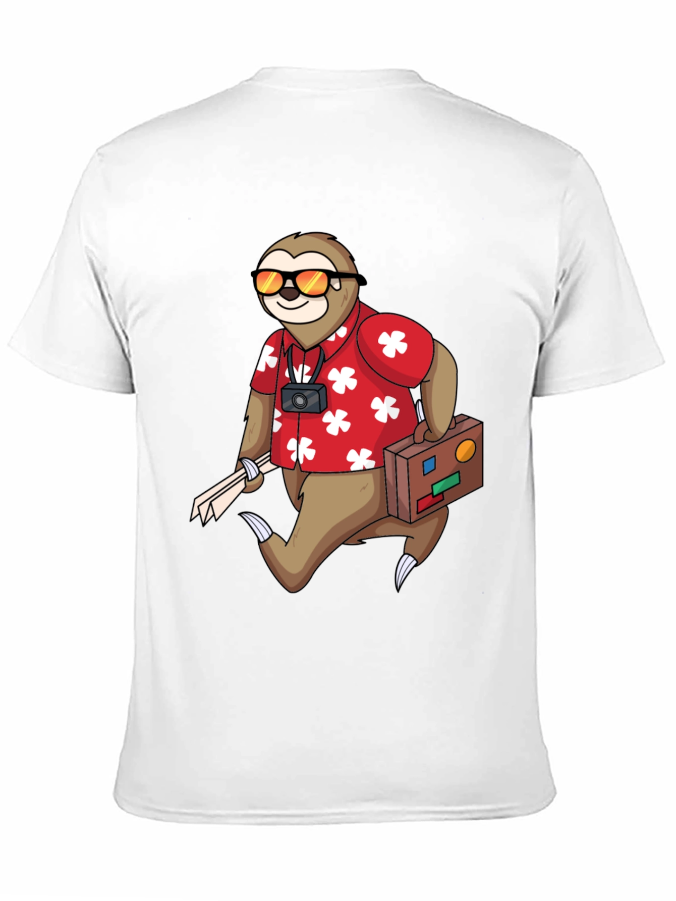 Sloth Tourist Graphic Tee - Comfy & Fun