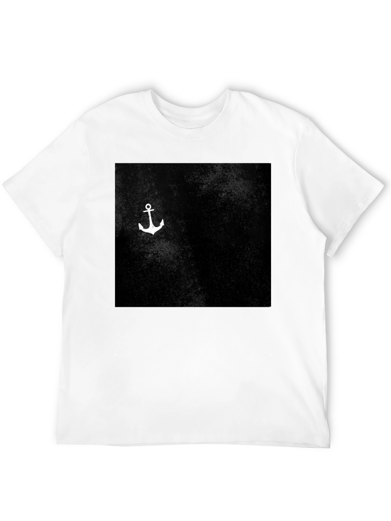 Anchor Graphic Print Black T-Shirt