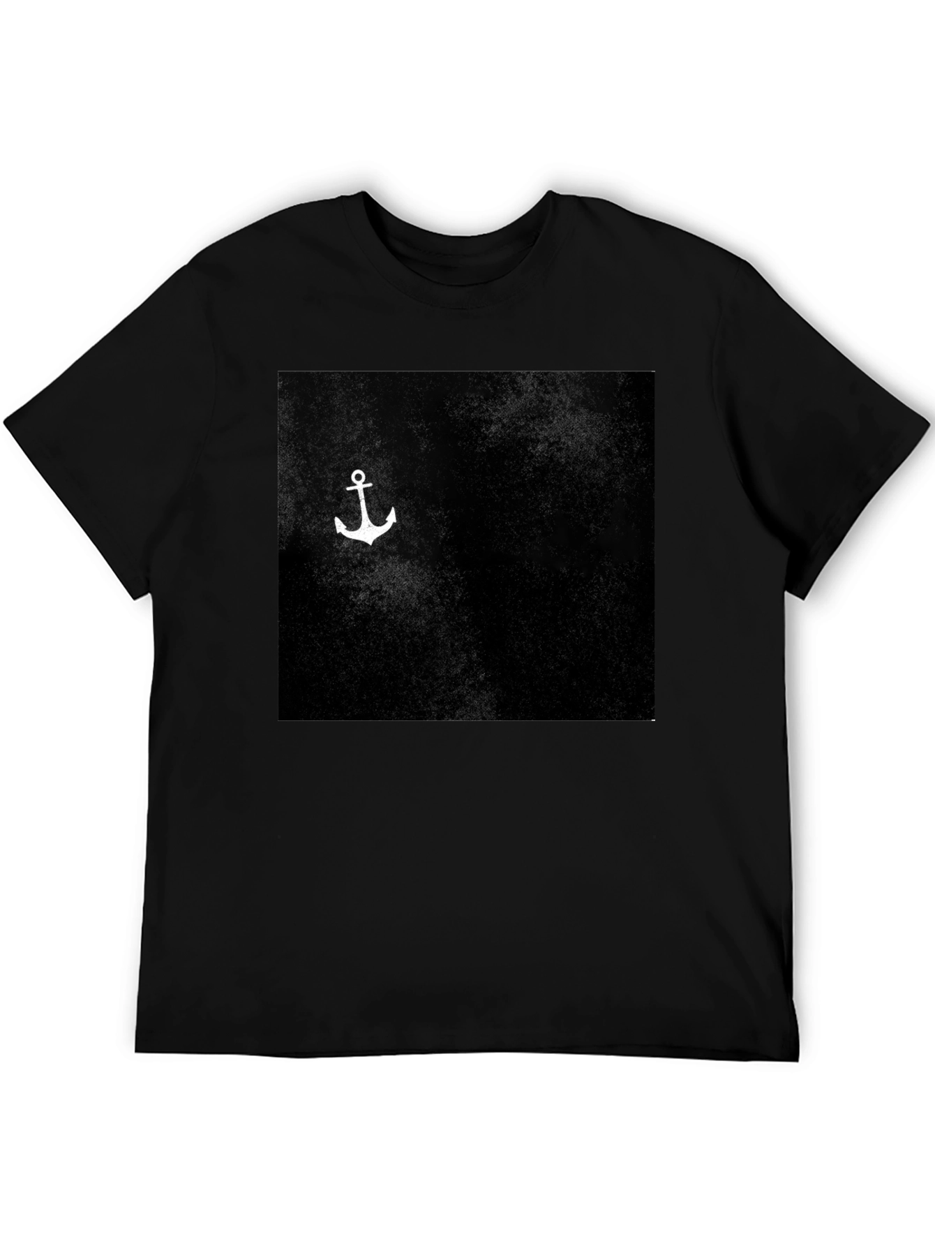 Anchor Graphic Print Black T-Shirt
