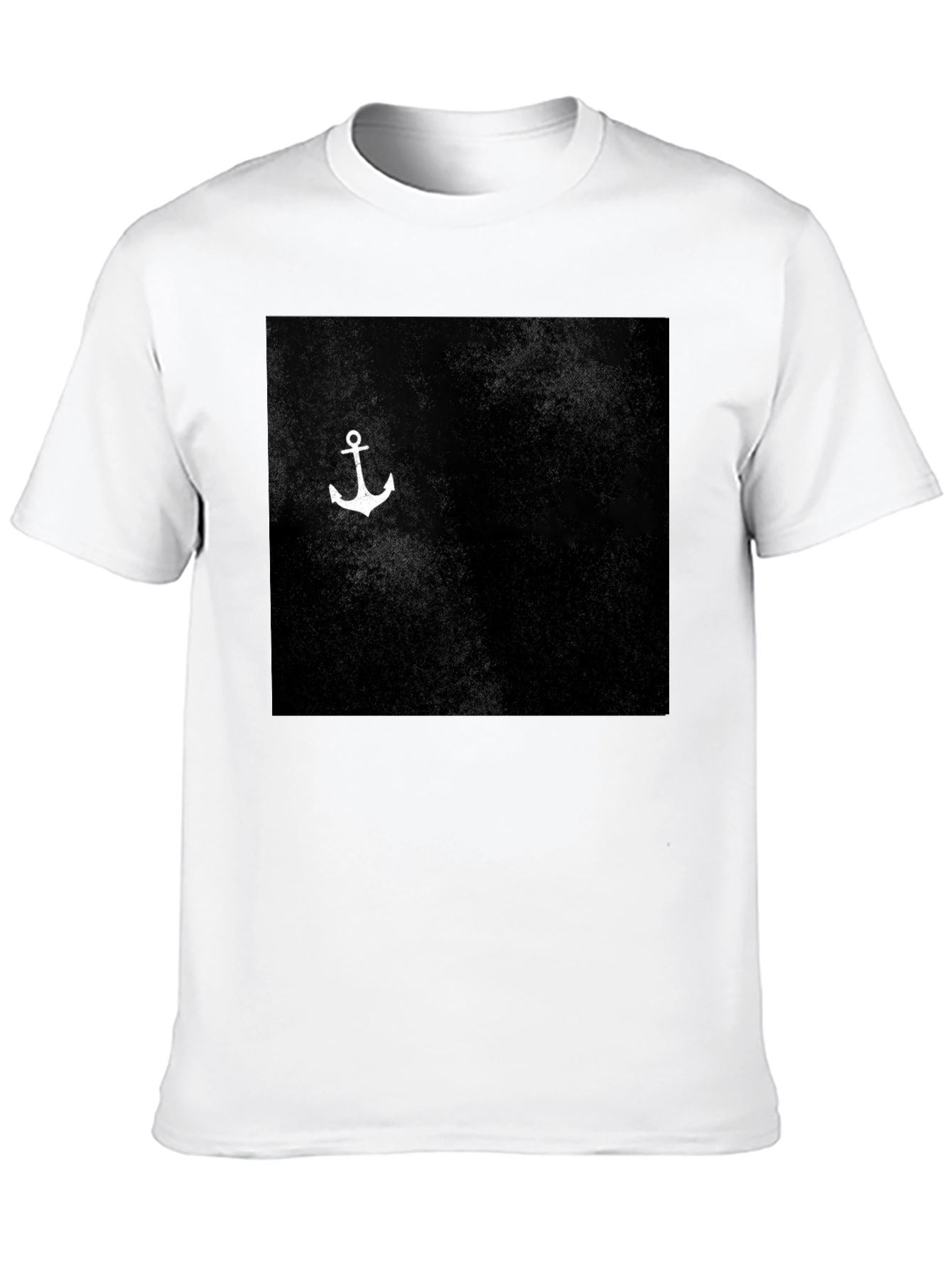Anchor Graphic Print Black T-Shirt