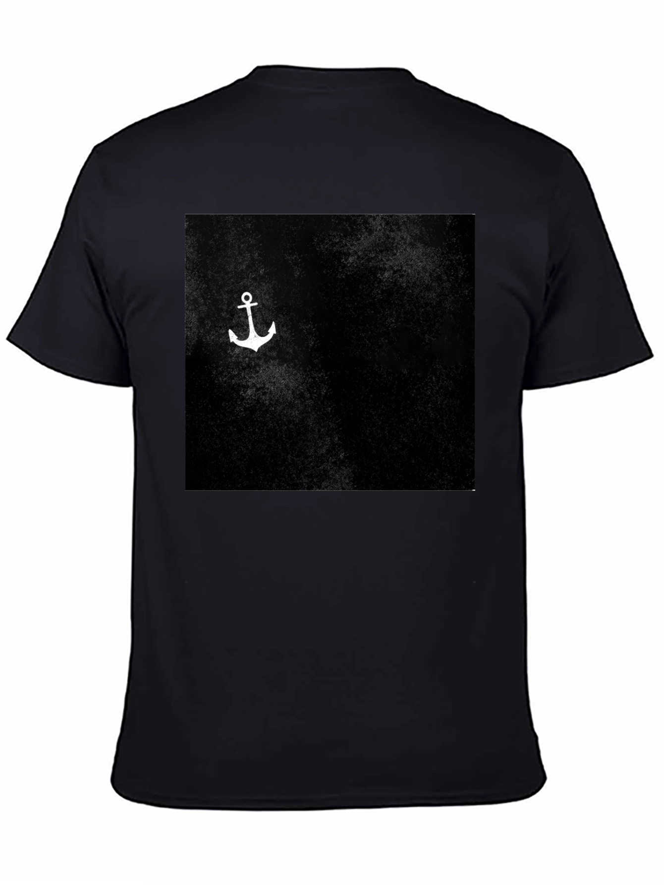 Anchor Graphic Print Black T-Shirt