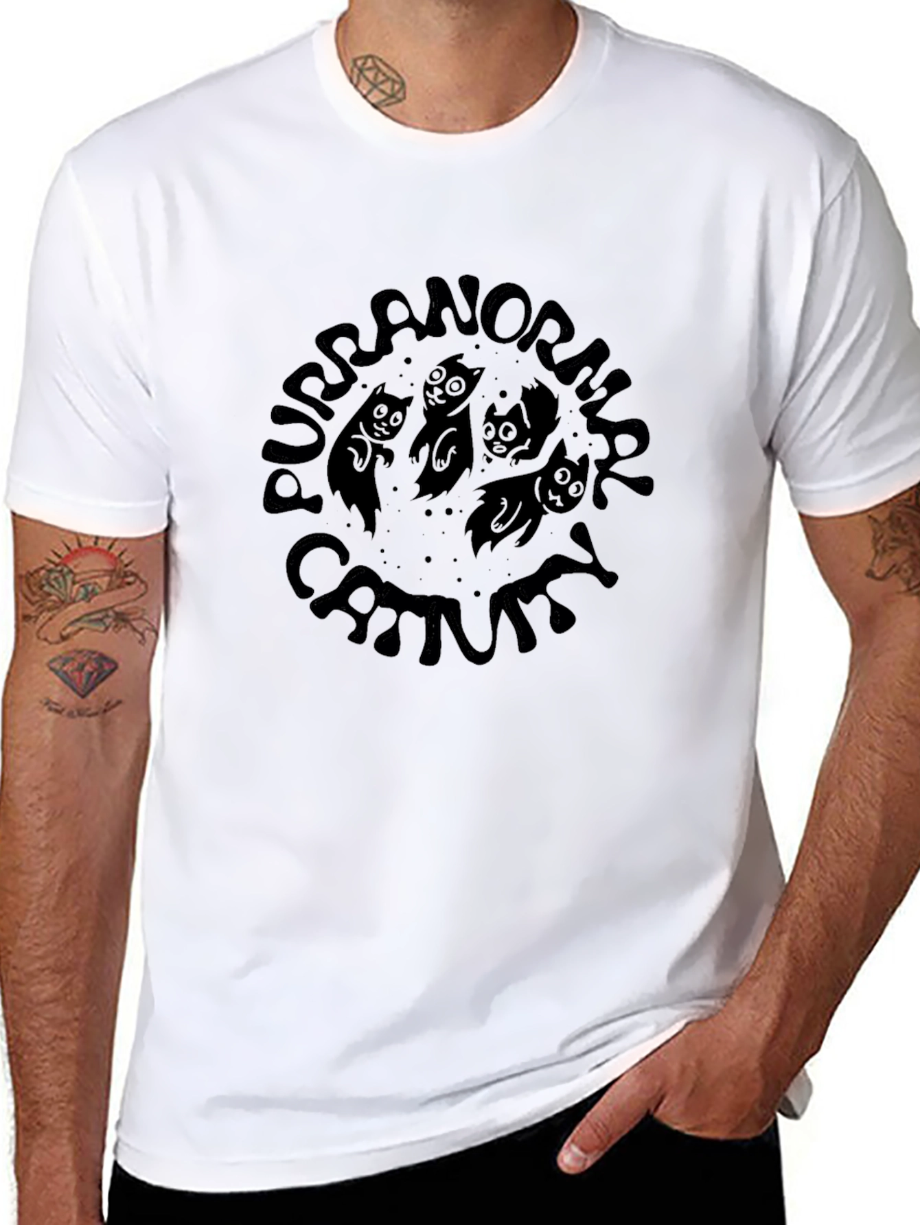 Purranormal Cat-tivity Graphic T-Shirt