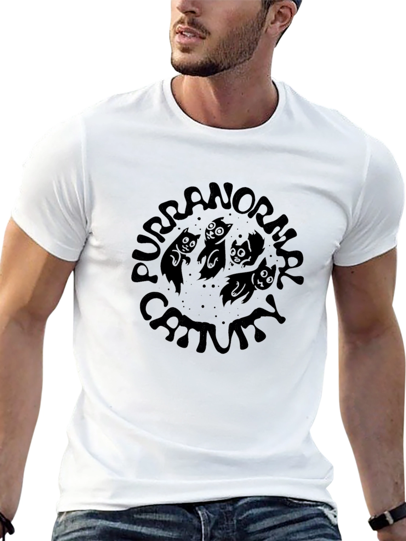 Purranormal Cat-tivity Graphic T-Shirt