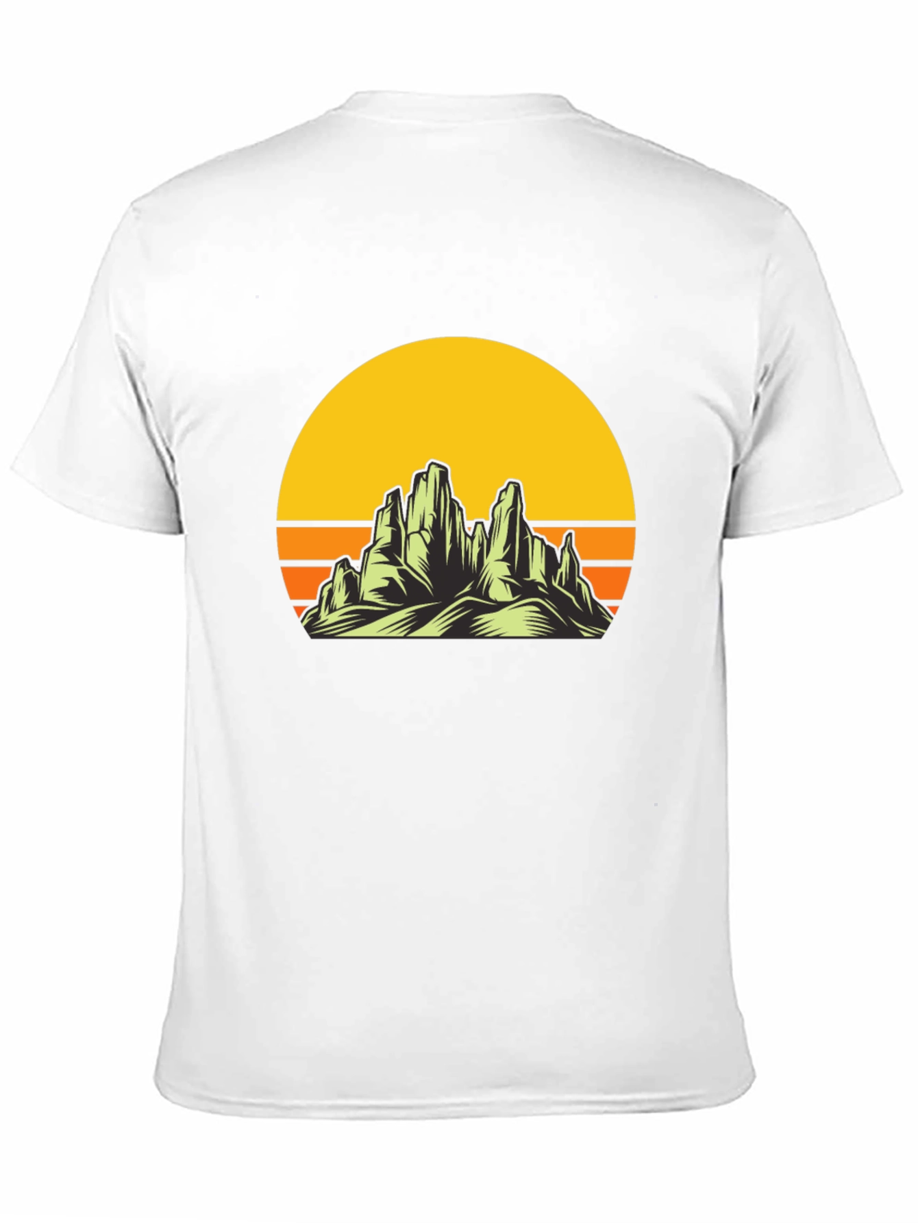 Sunset Mountain Graphic Tee - Black