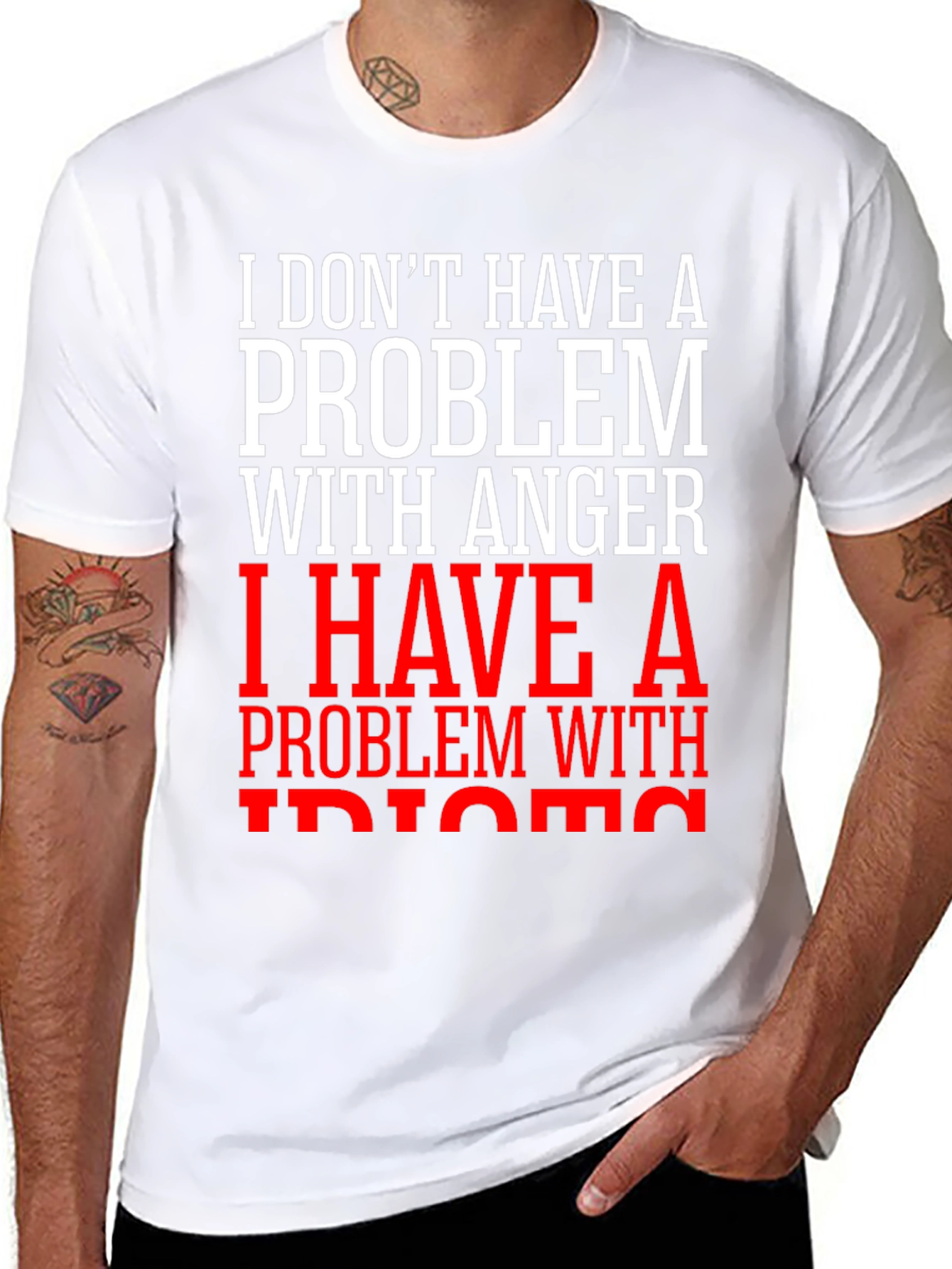 Funny Anger Problem Graphic T-Shirt