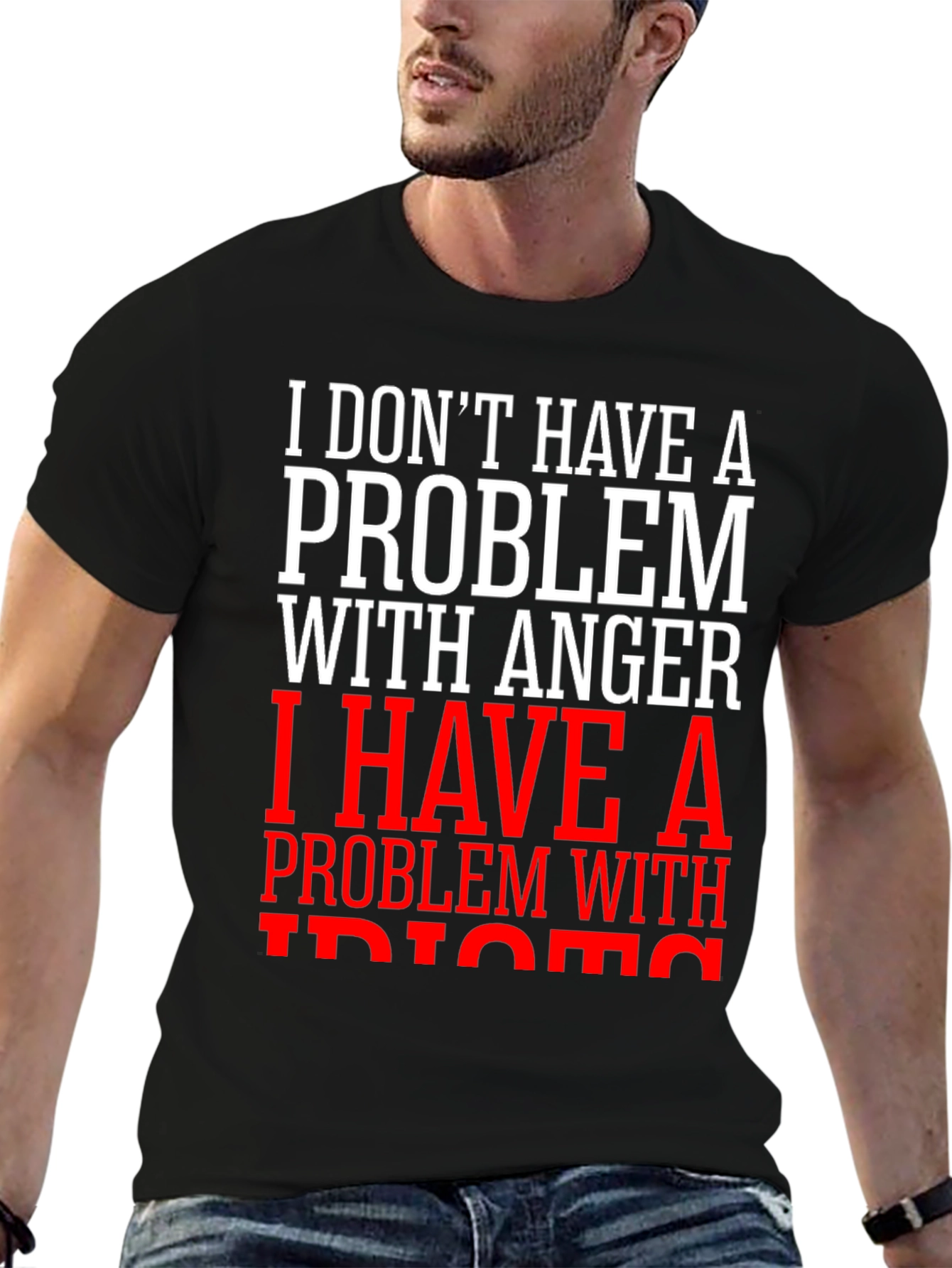 Funny Anger Problem Graphic T-Shirt