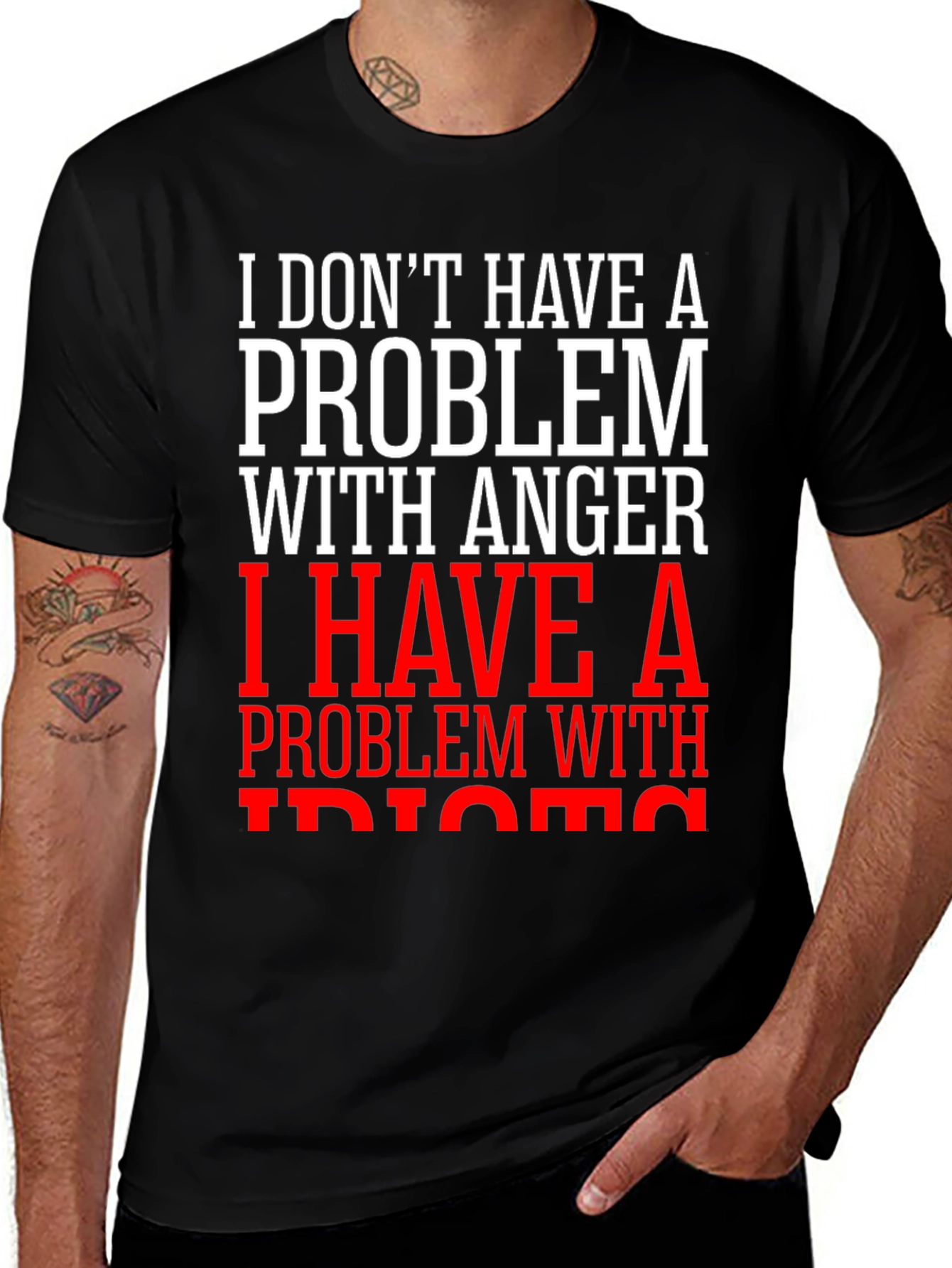 Funny Anger Problem Graphic T-Shirt