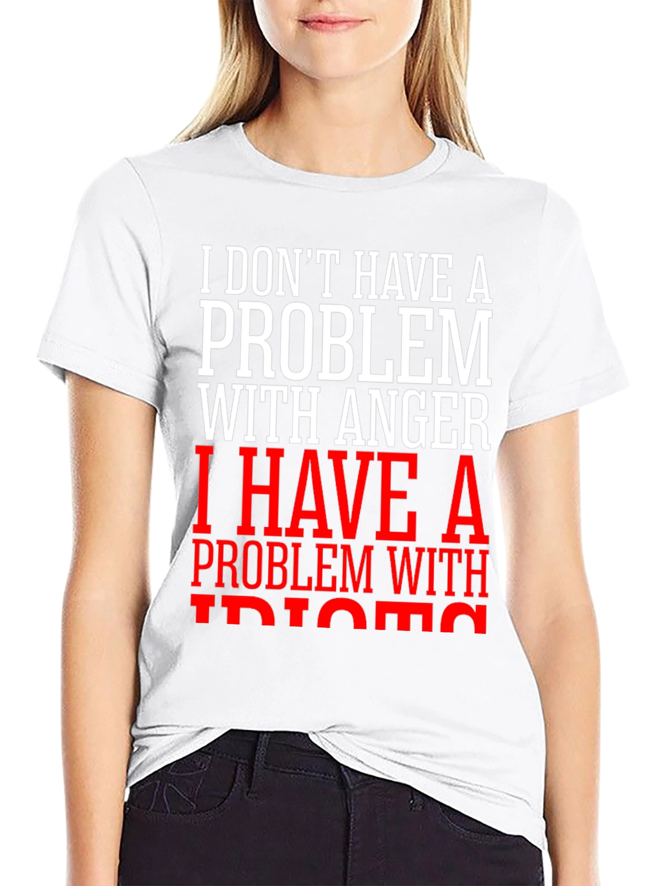 Funny Anger Problem Graphic T-Shirt