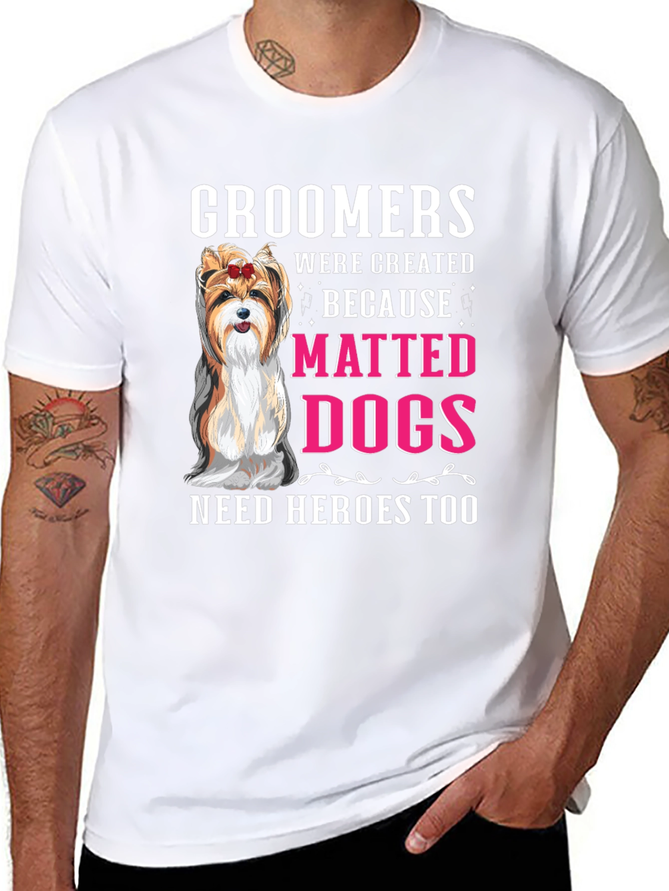 Groomers: Matted Dogs Need Heroes Too T-Shirt