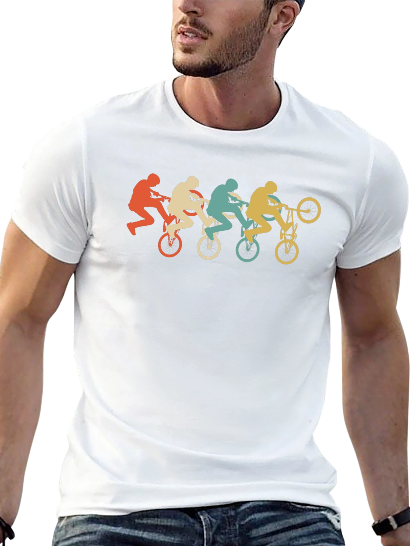 Retro Mountain Bike T-Shirt - Stylish Graphic Tee