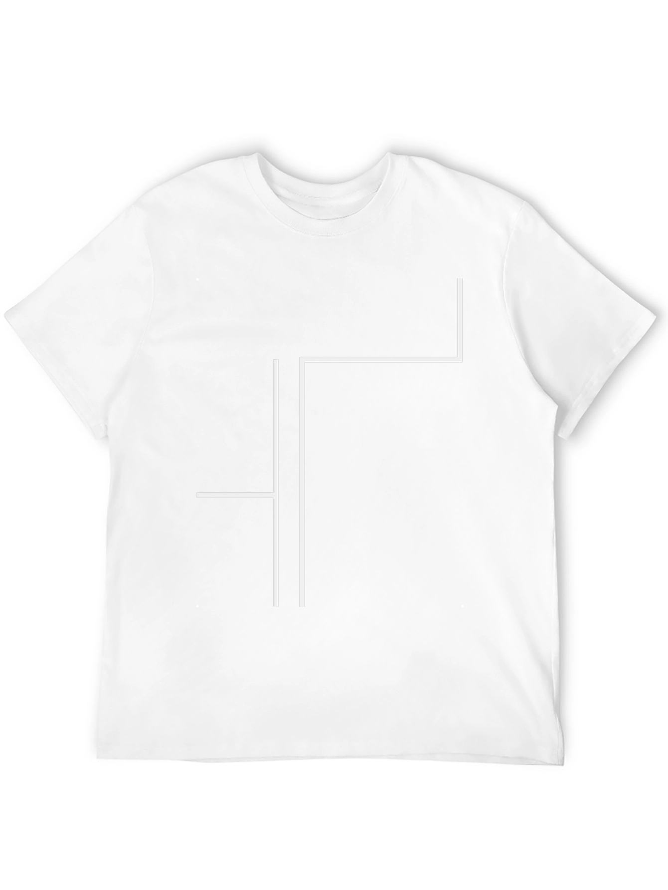 Modern Minimalist Graphic Tee - Black