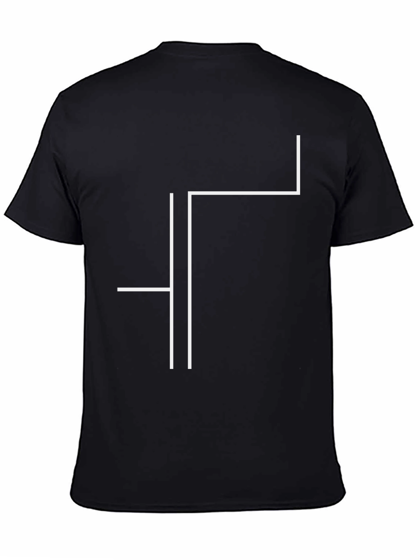 Modern Minimalist Graphic Tee - Black
