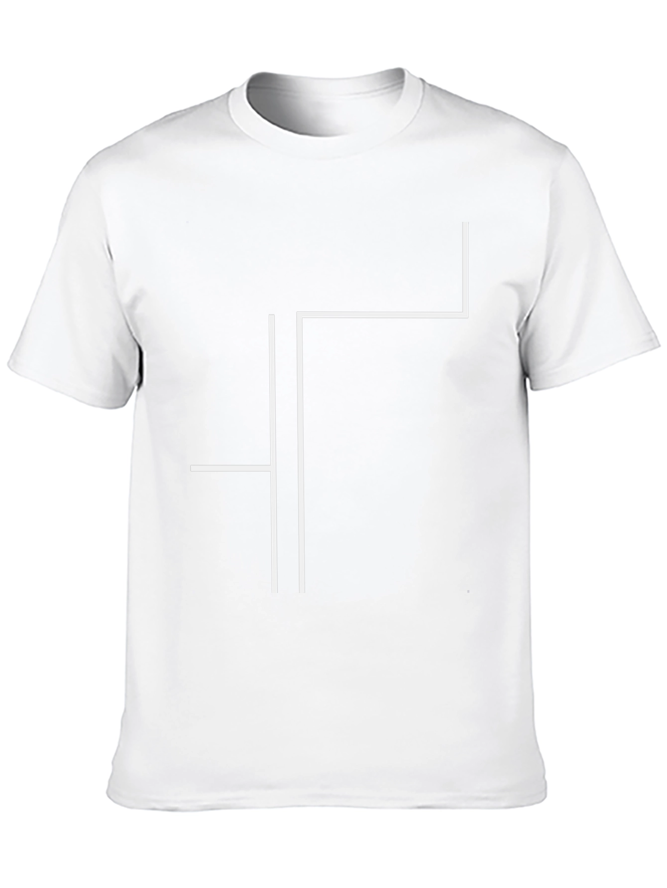 Modern Minimalist Graphic Tee - Black