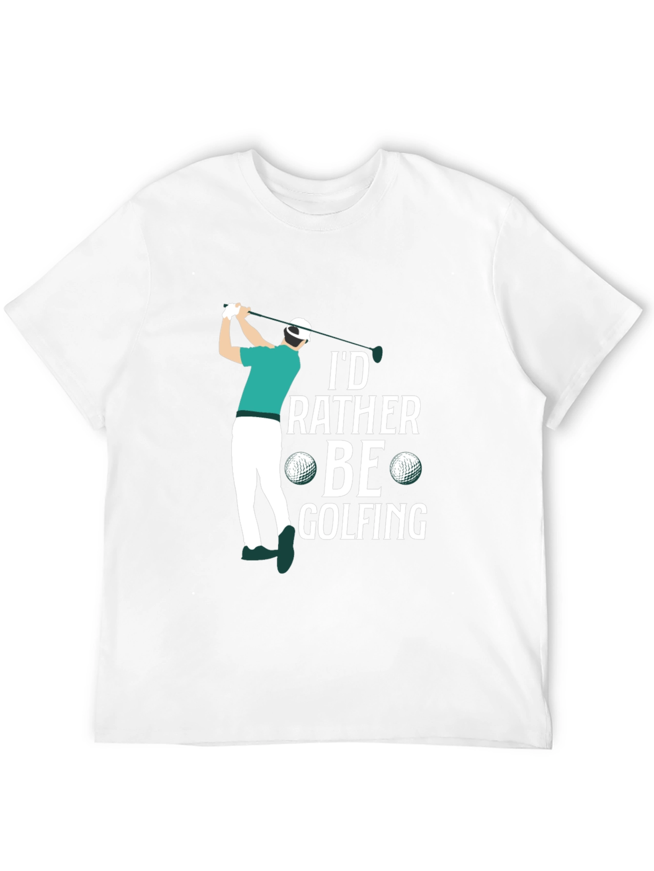 Id Rather Be Golfing Graphic T-Shirt