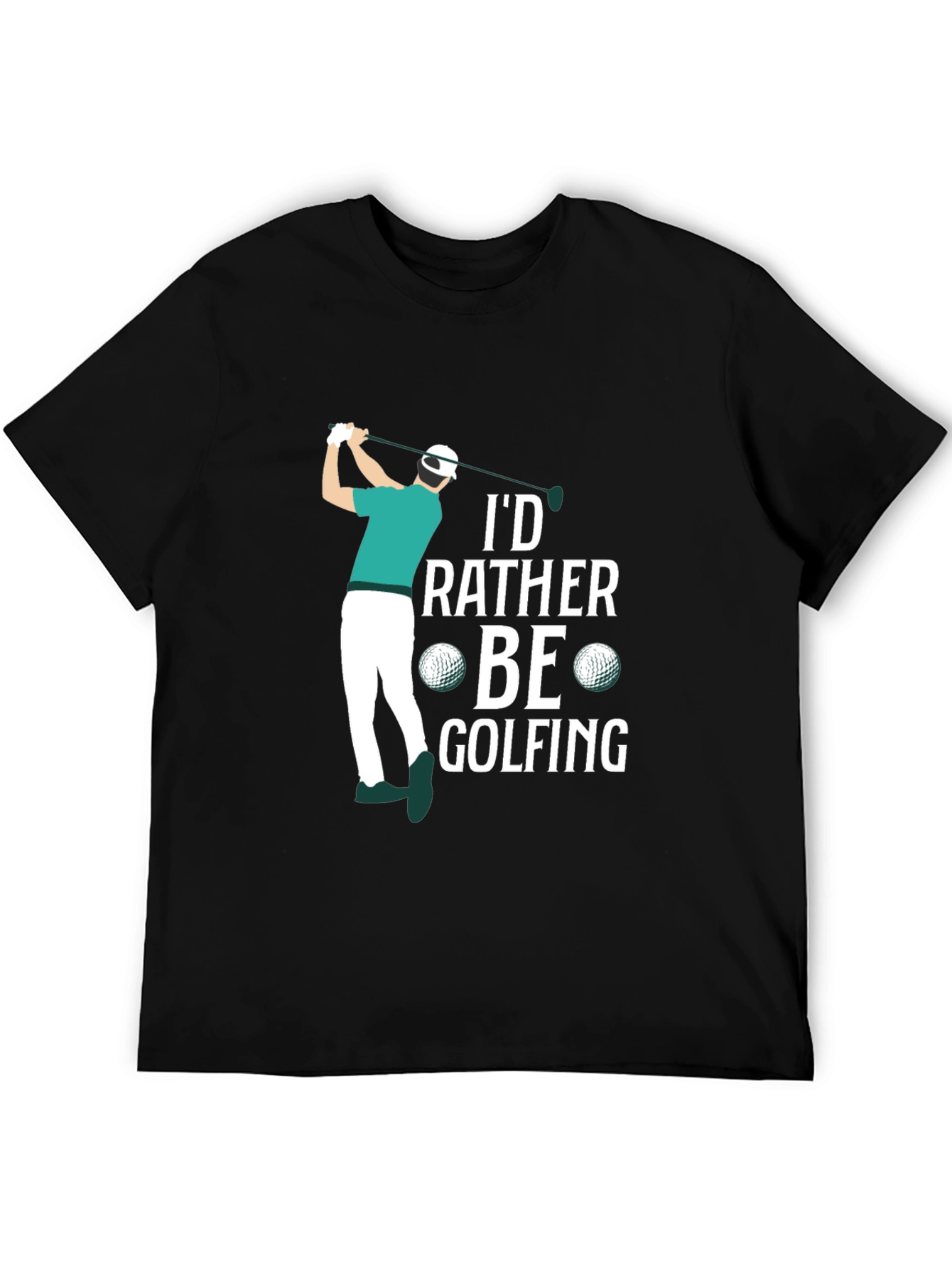 Id Rather Be Golfing Graphic T-Shirt