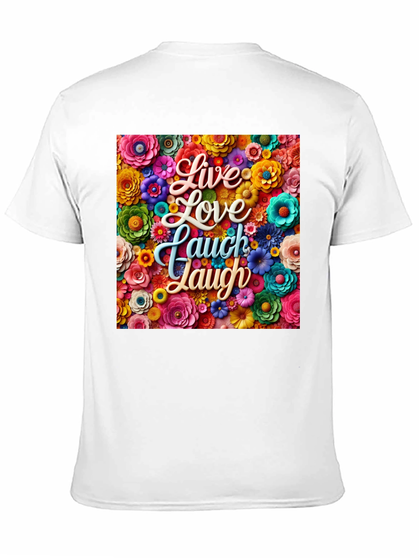 Floral Live Love Laugh Graphic T-Shirt