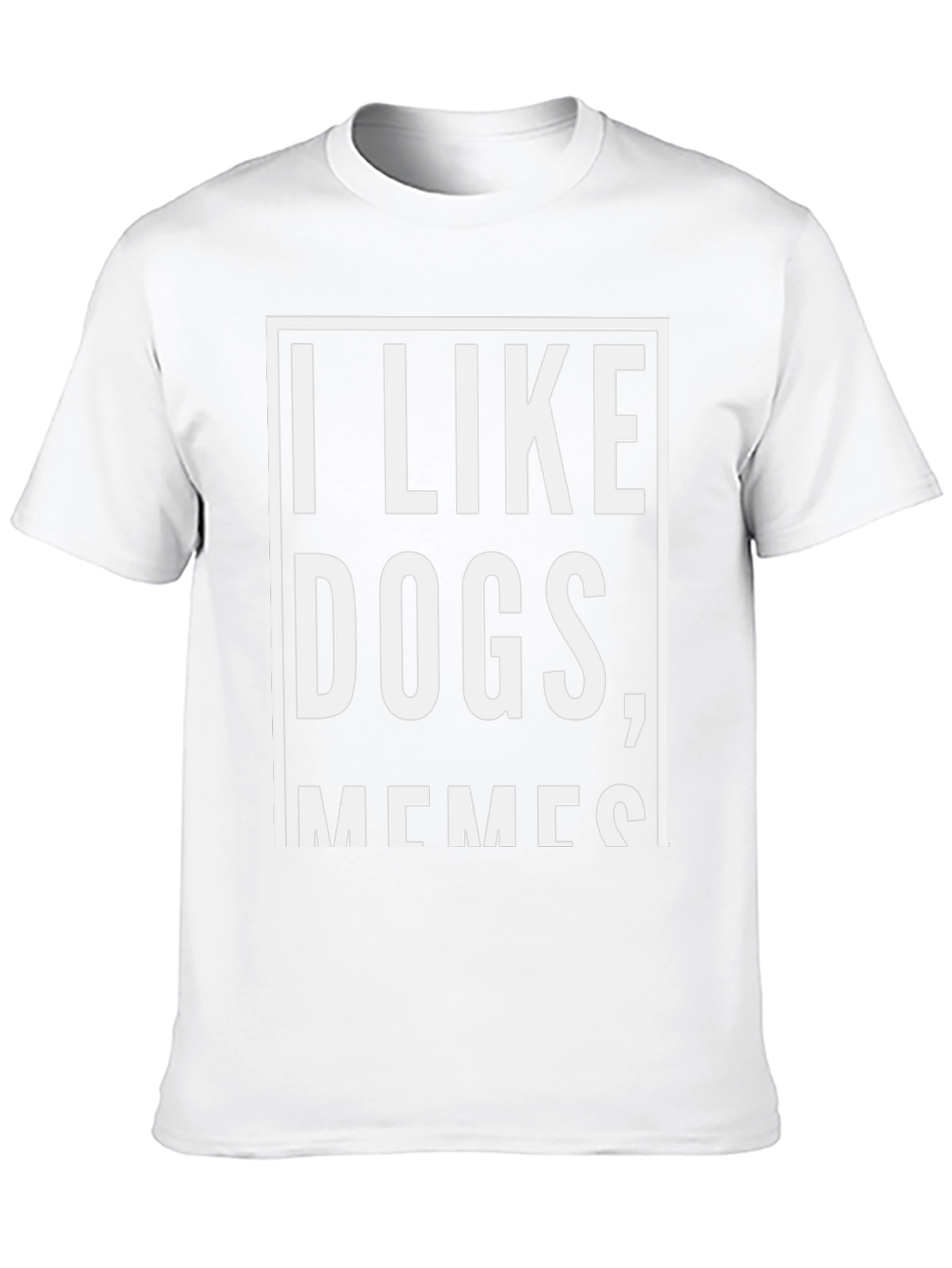 I Like Dogs Memes Black Graphic T-Shirt