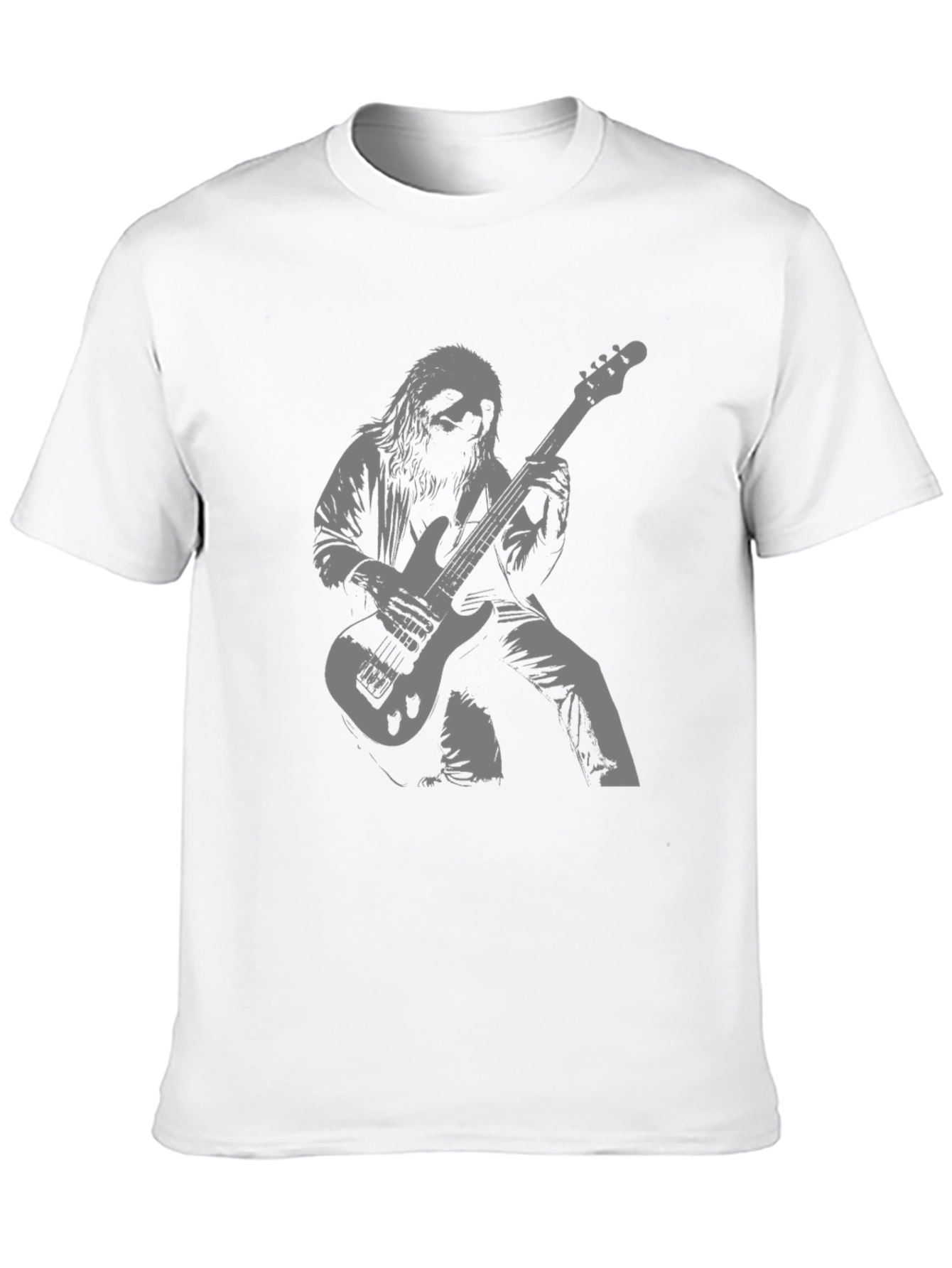 Sloth Bassist Black T-Shirt - Rock On!