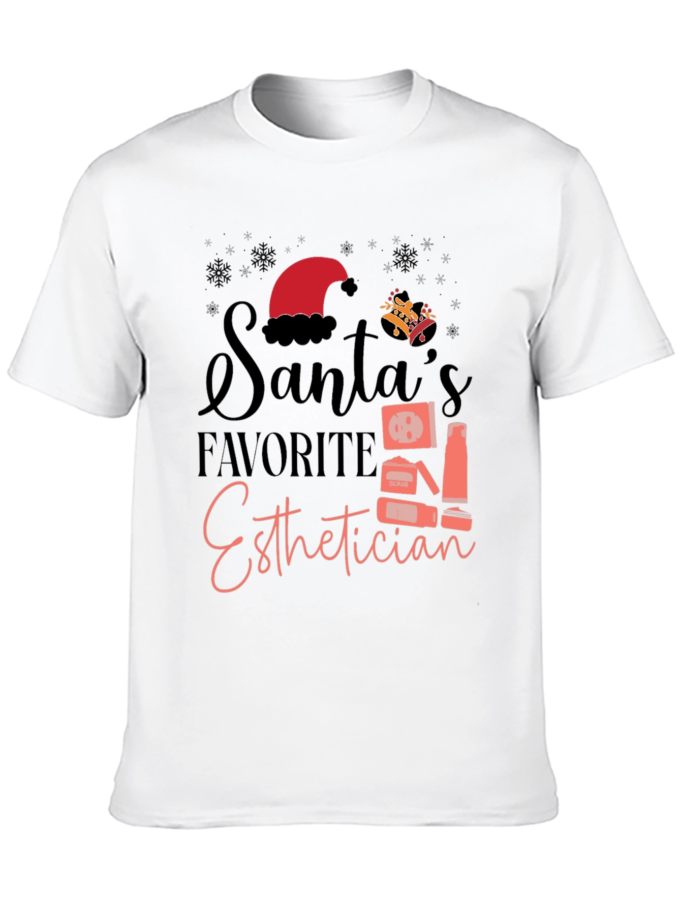 Santas Favorite Esthetician Graphic Tee