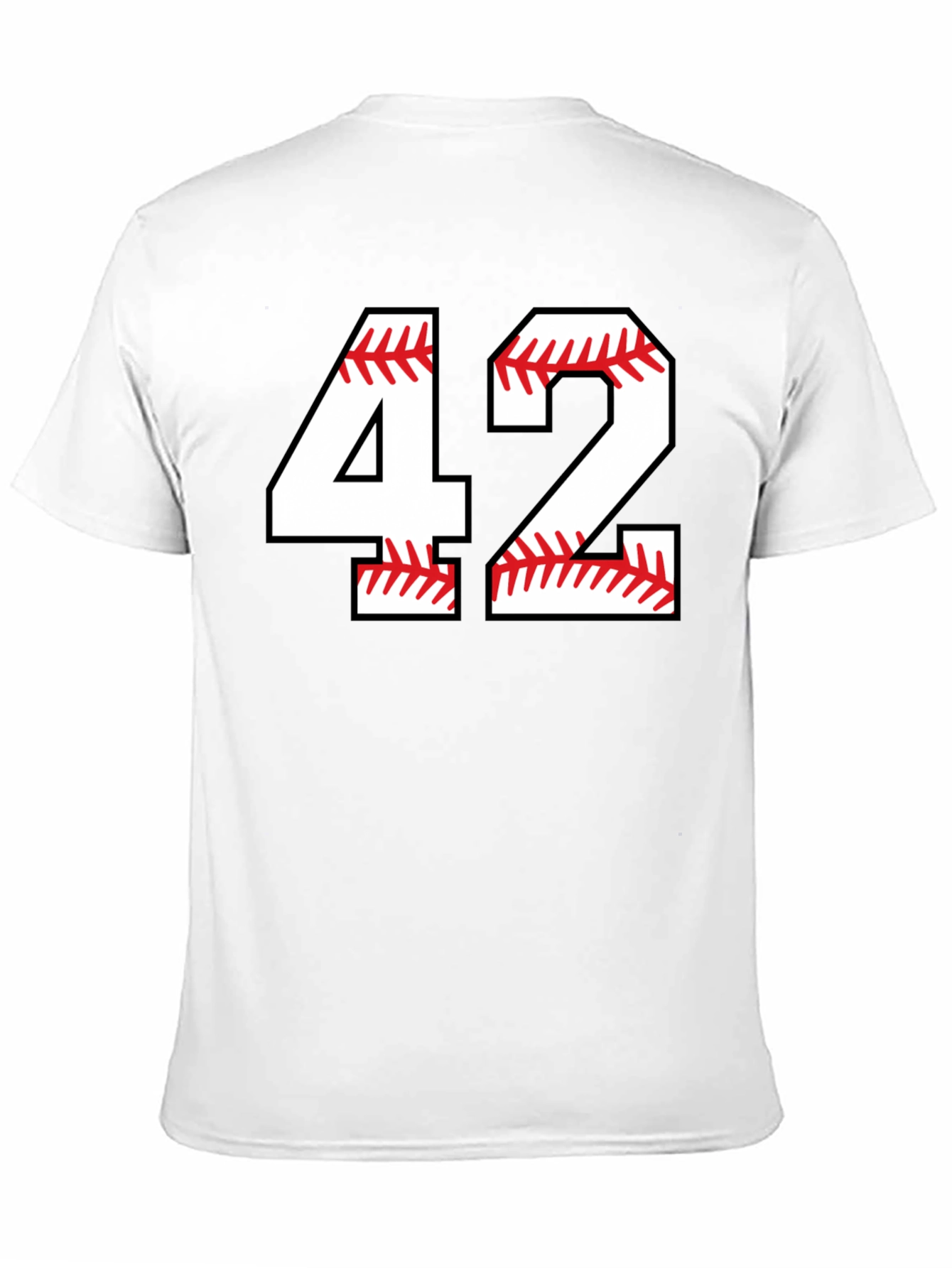 Baseball 42 T-Shirt Black Graphic Tee