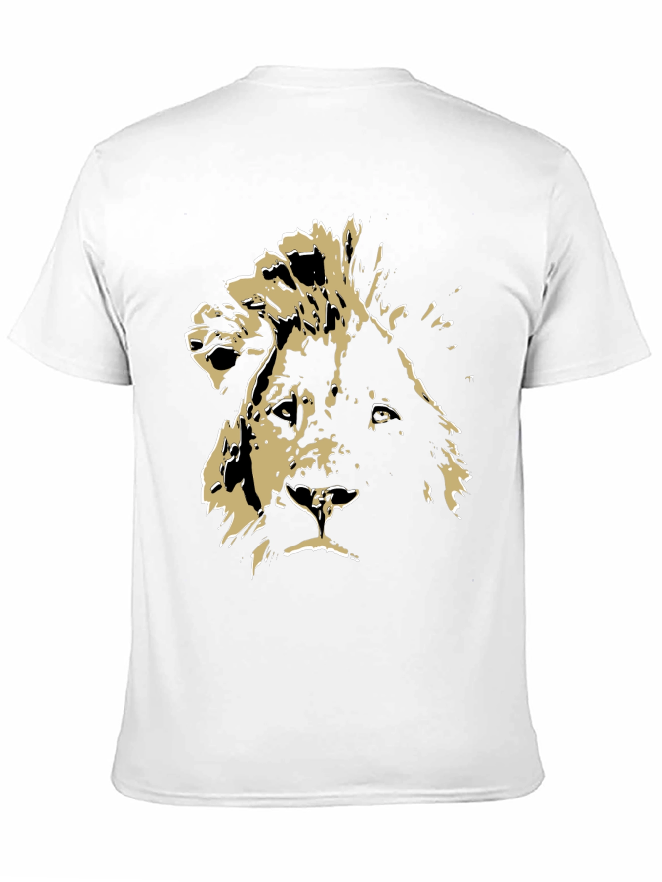 Lion Graphic Tee - Bold Animal Print Shirt