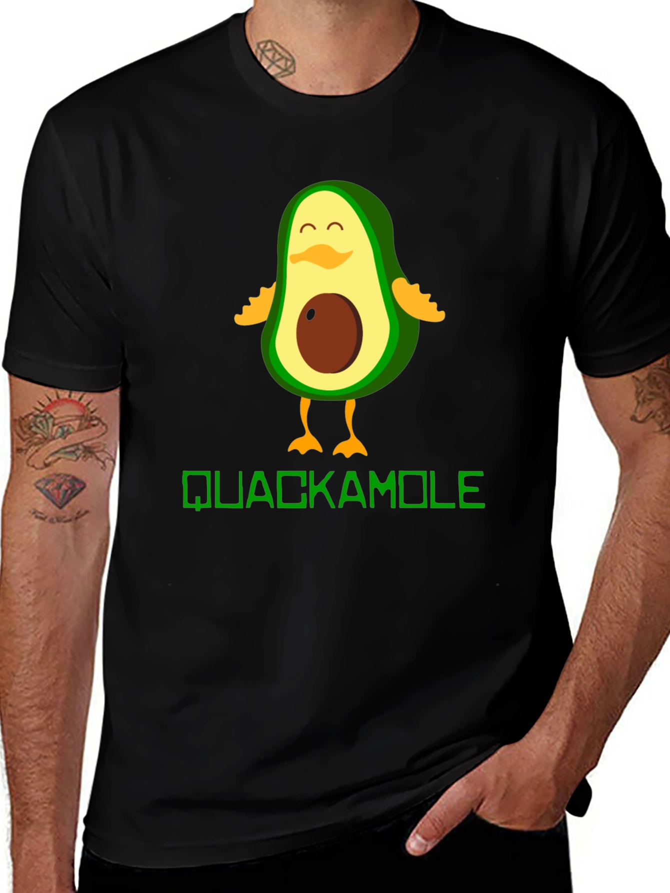 Quackamole Avocado Duck Graphic Tee