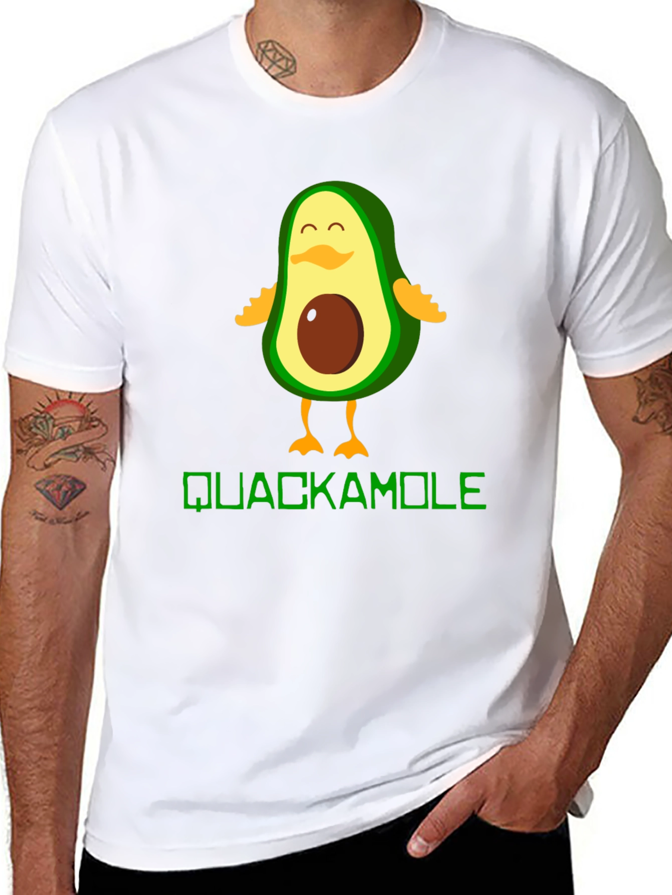 Quackamole Avocado Duck Graphic Tee