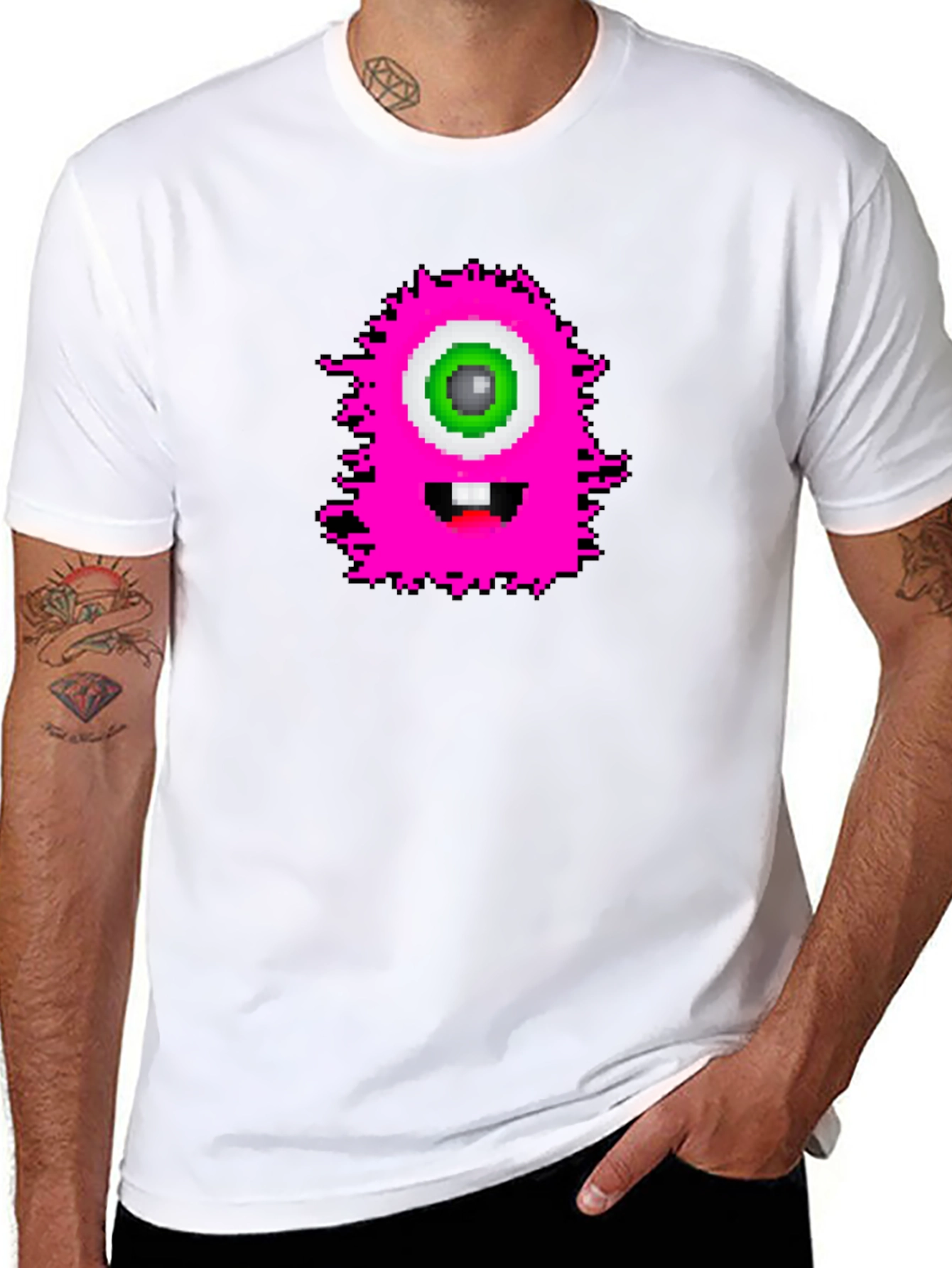 Pixel Monster Graphic T-Shirt - Fun & Unique!