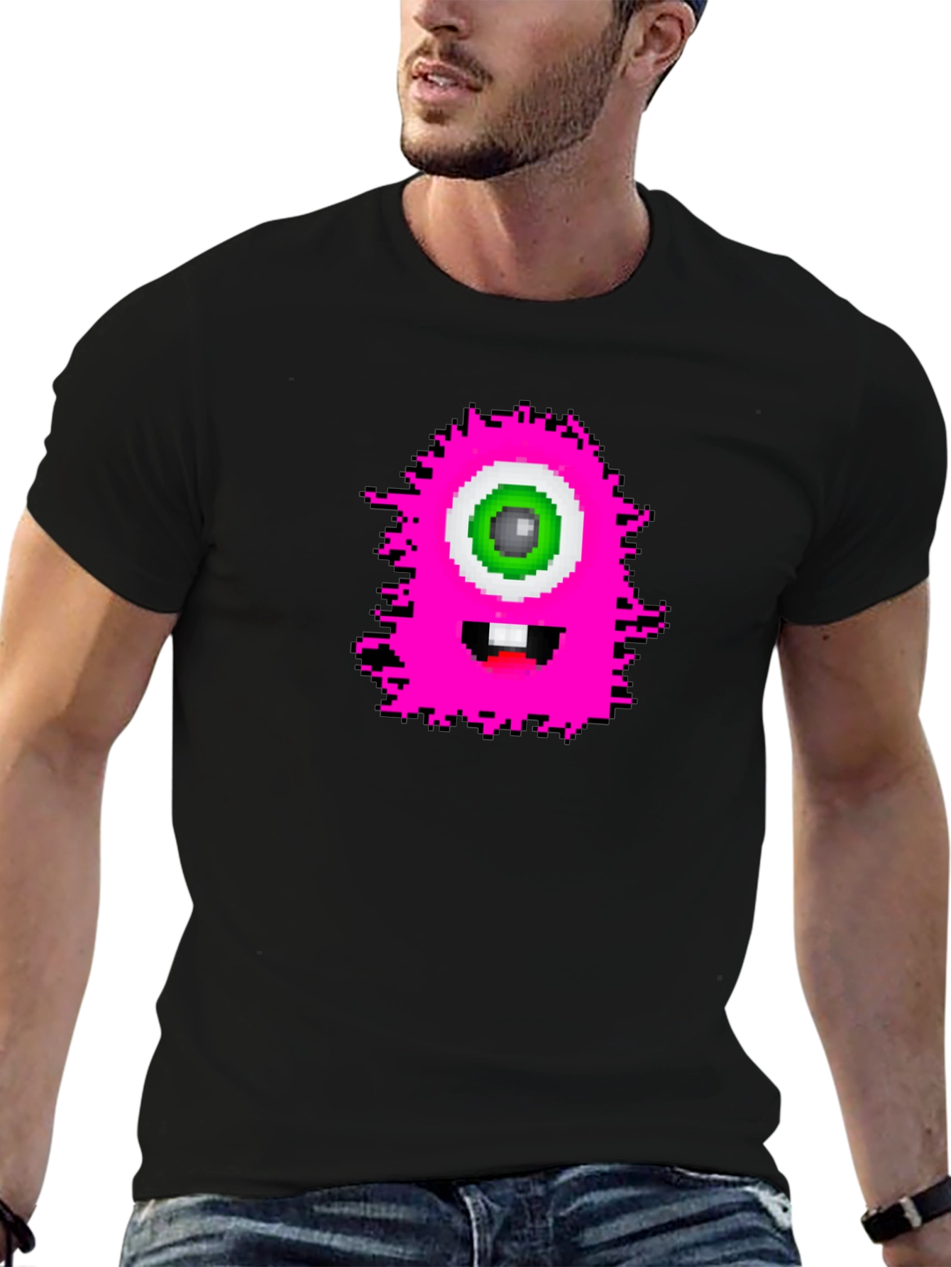 Pixel Monster Graphic T-Shirt - Fun & Unique!
