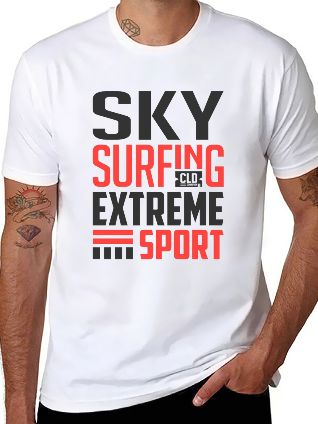 Sky Surfing Extreme Sport Graphic Tee