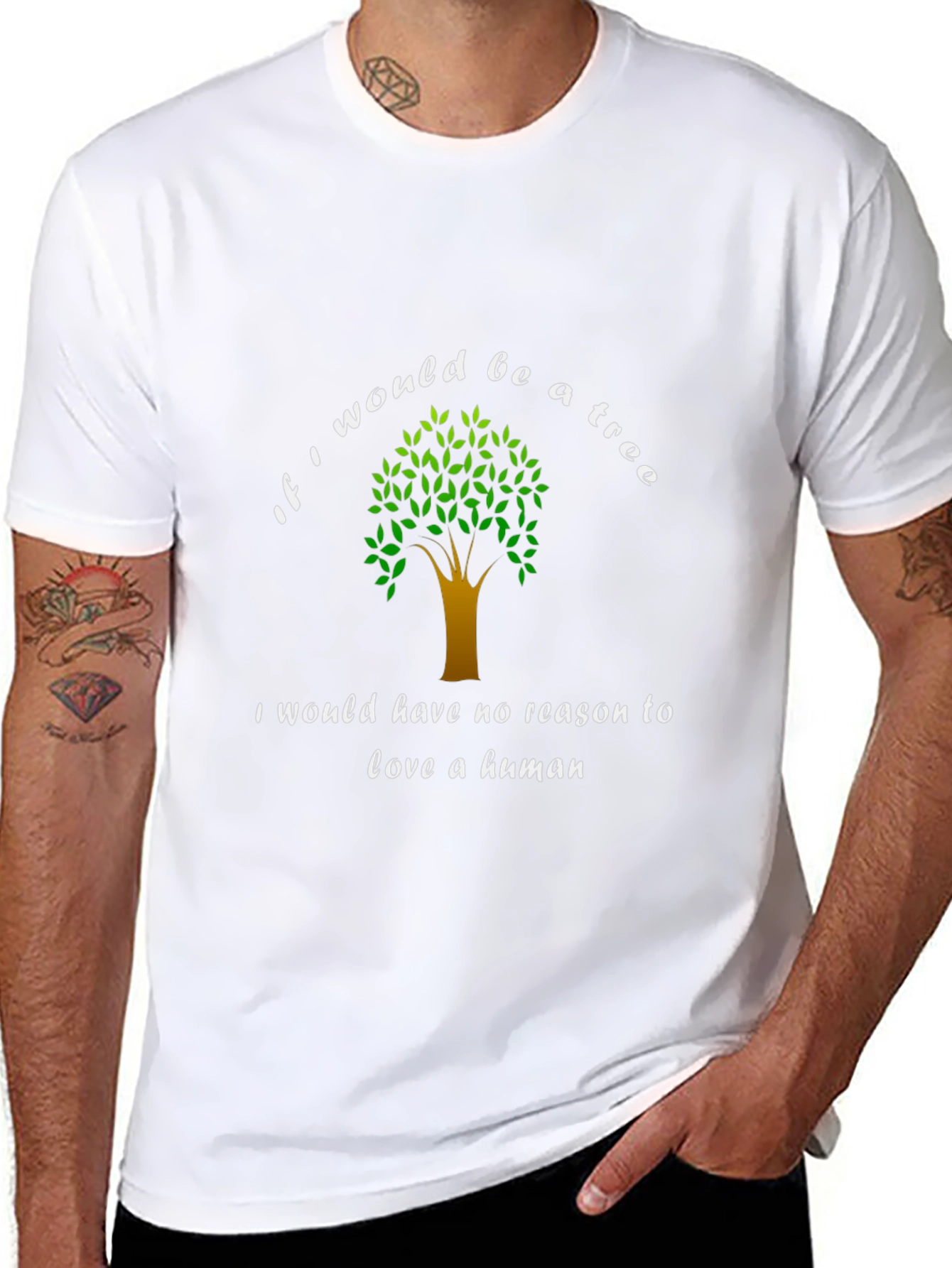 Tree Lover Graphic Tee - Unisex Black T-Shirt