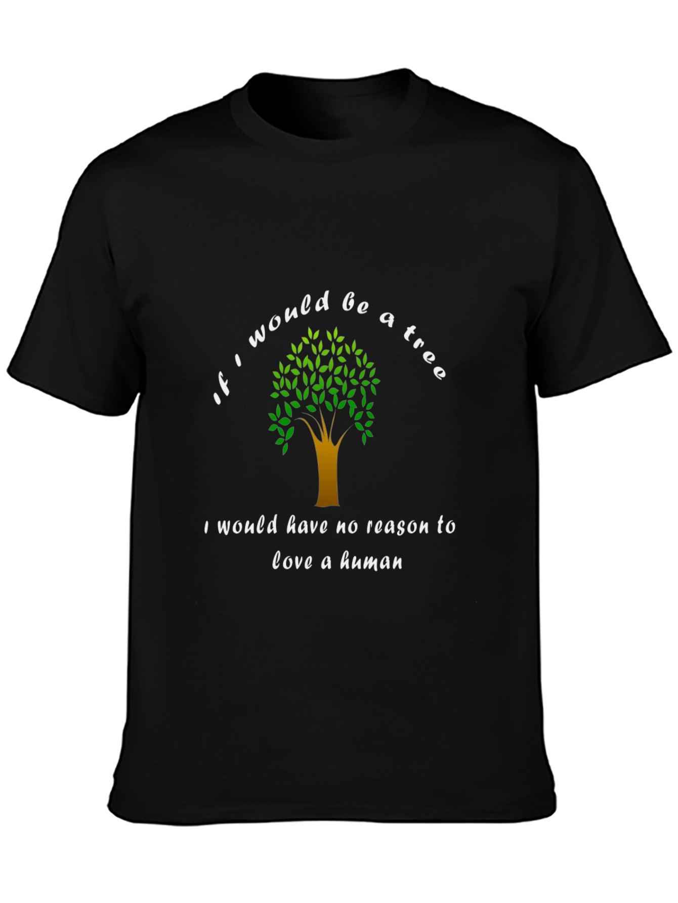 Tree Lover Graphic Tee - Unisex Black T-Shirt