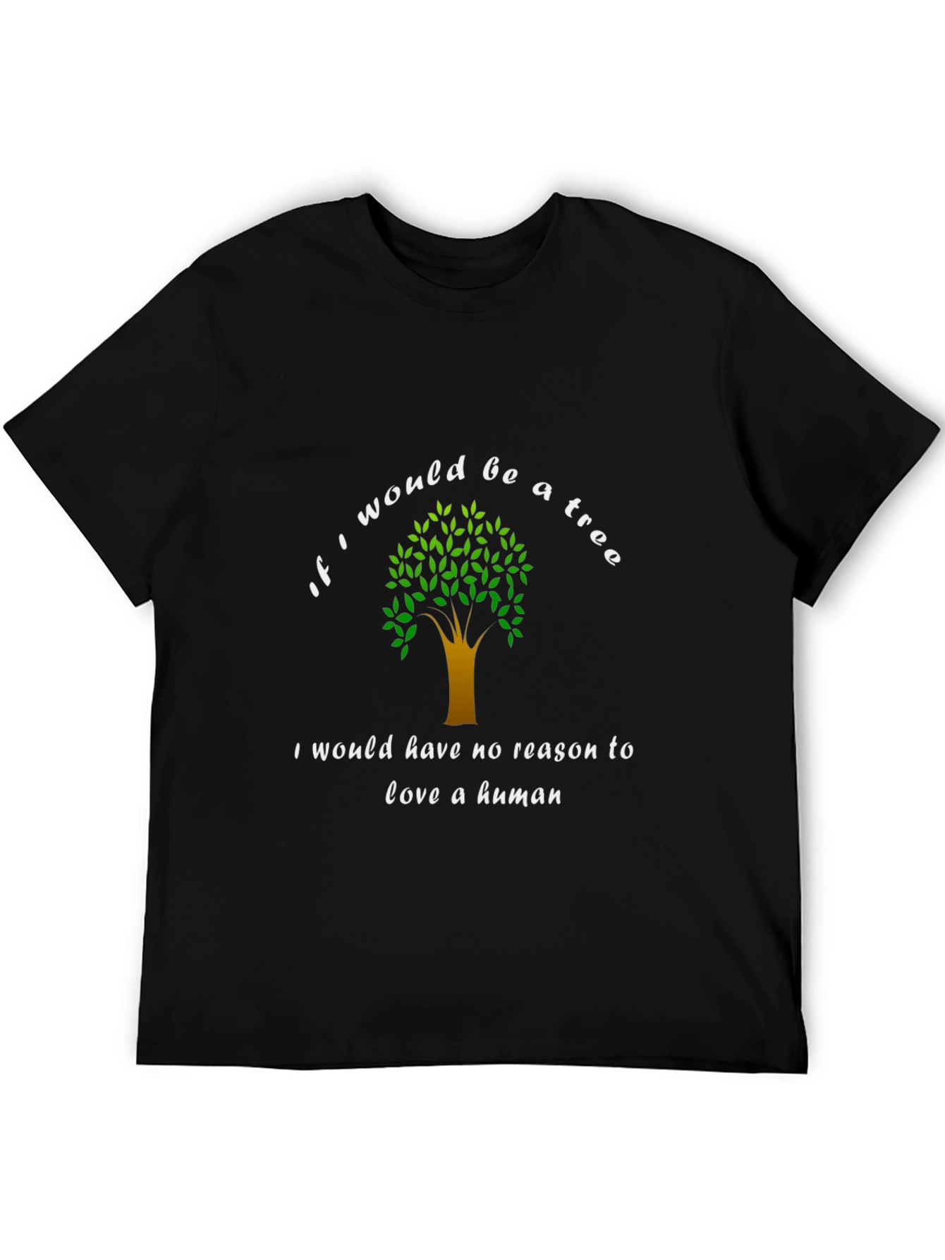 Tree Lover Graphic Tee - Unisex Black T-Shirt