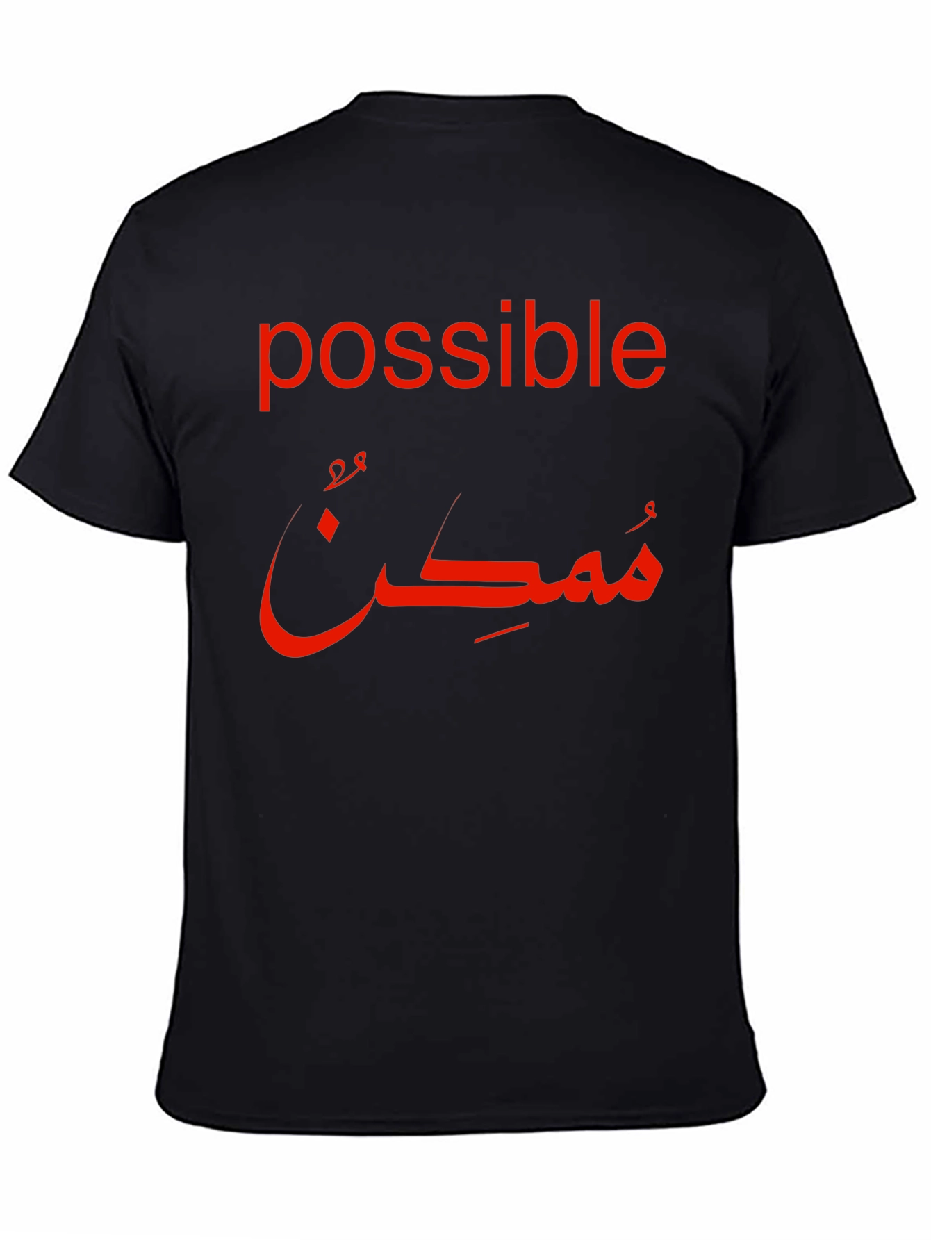 Possible Arabic Calligraphy Black T-Shirt