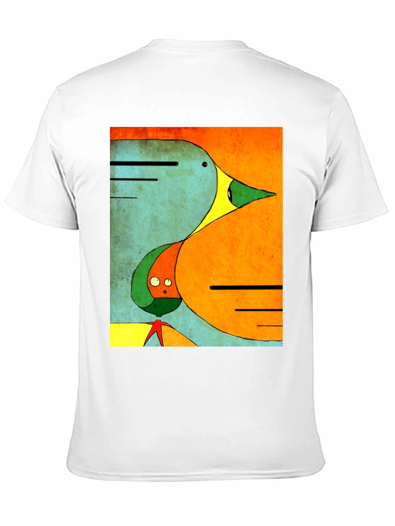 Abstract Art T-Shirt - Modern Bird Design