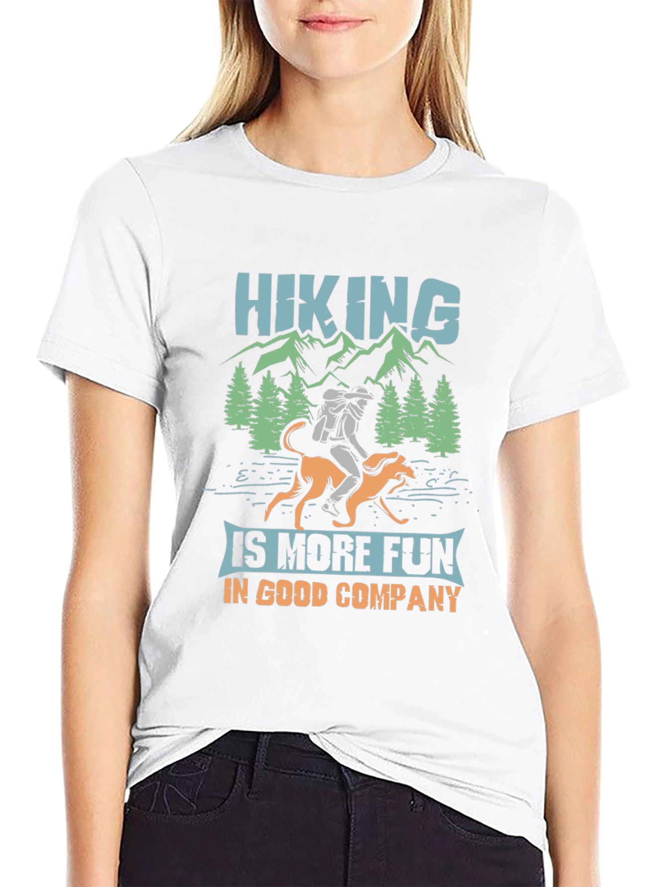 Hiking with Dog T-Shirt - Good Company Adventure Tee