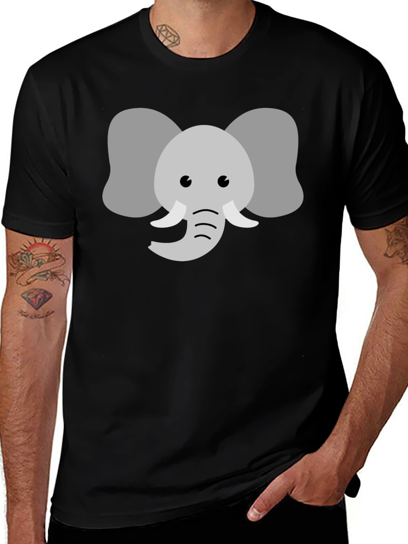 Elephant Graphic Tee - Soft Cotton Comfort