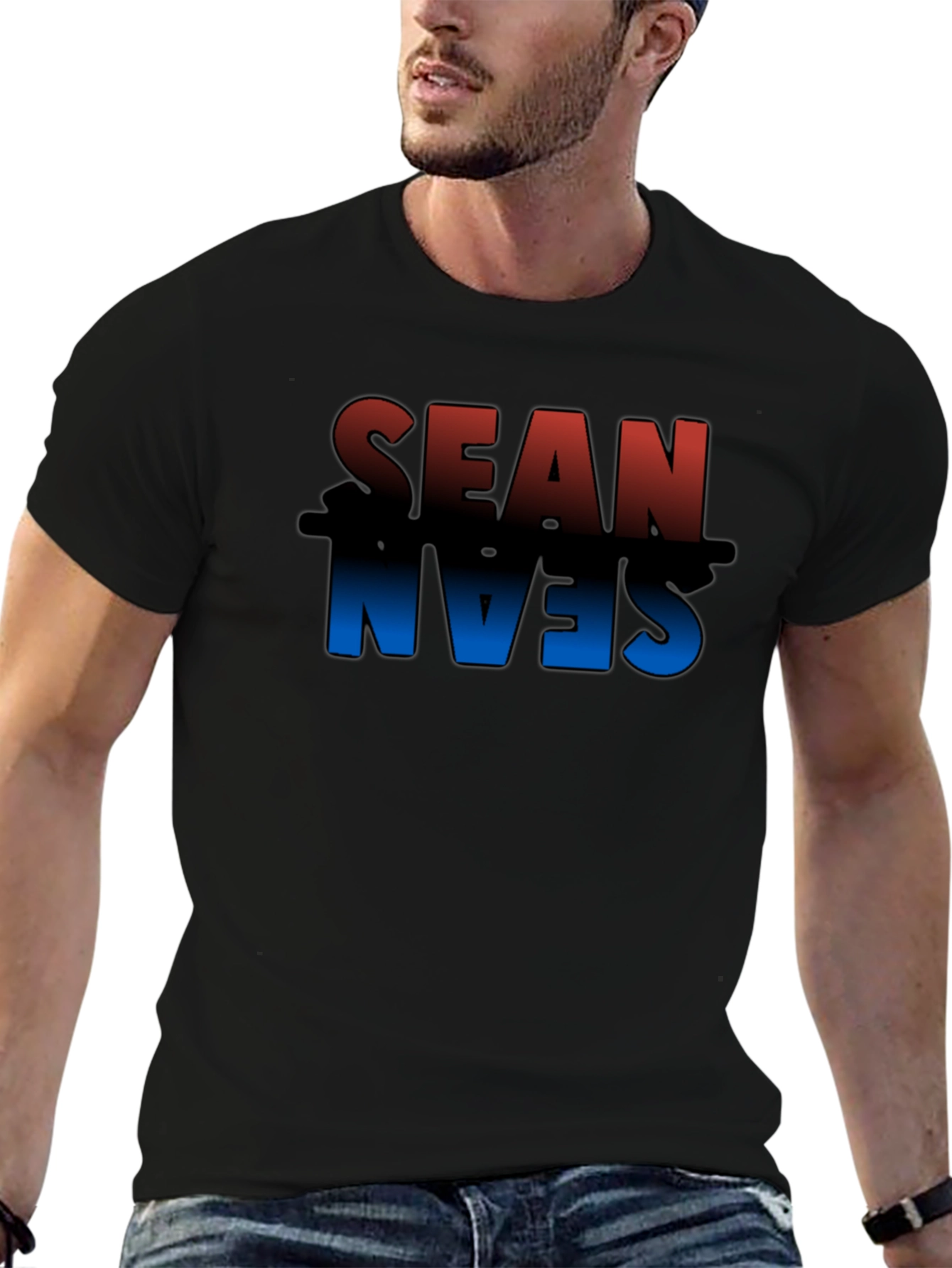 Sean Name Graphic T-Shirt - Stylish Personalized Tee