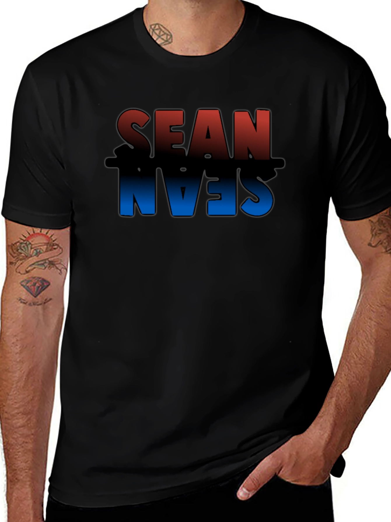 Sean Name Graphic T-Shirt - Stylish Personalized Tee