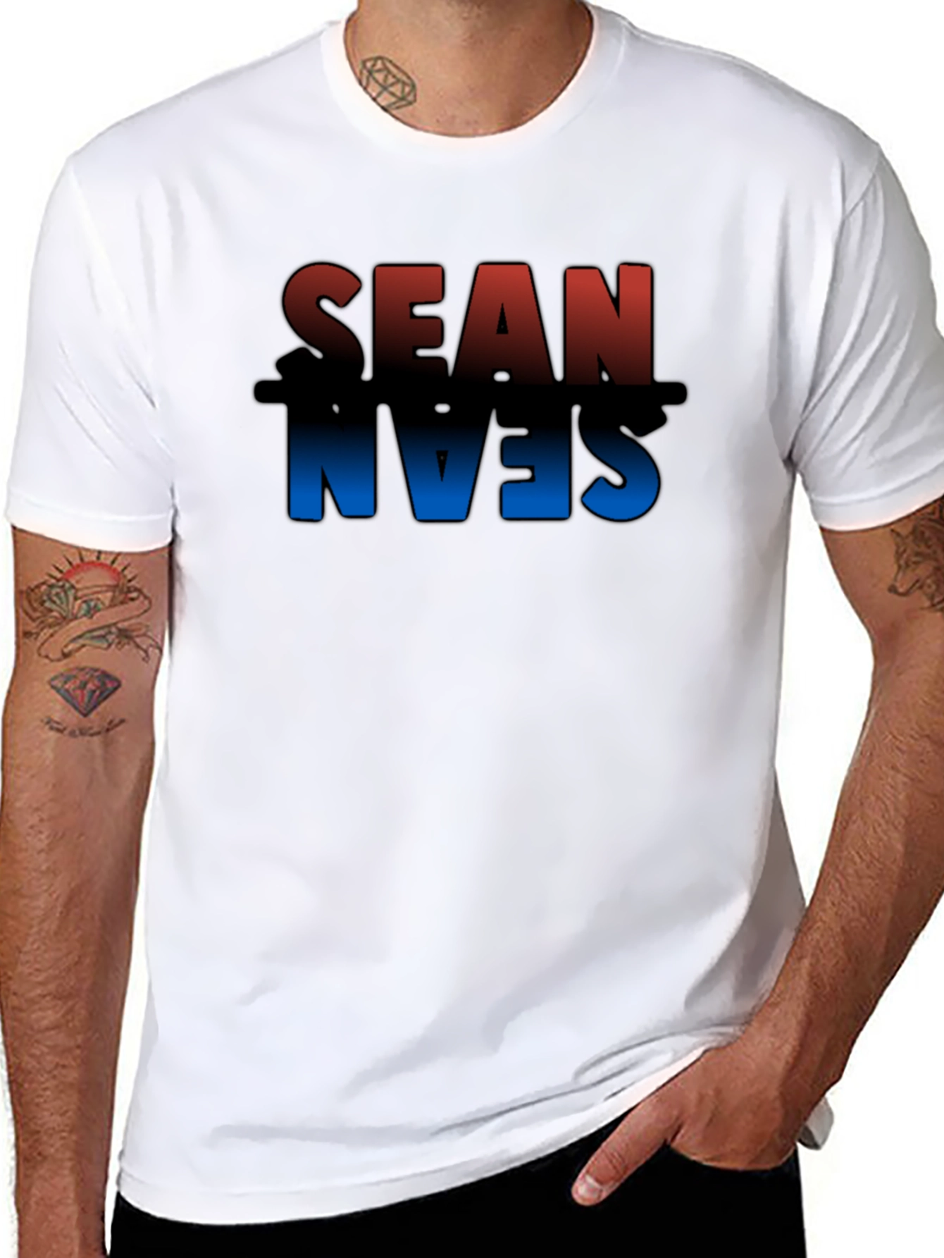 Sean Name Graphic T-Shirt - Stylish Personalized Tee