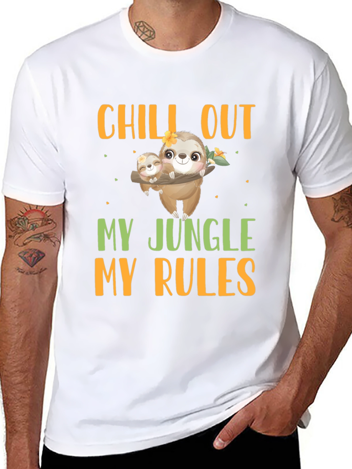 Chill Out Sloth T-Shirt - Jungle Rules