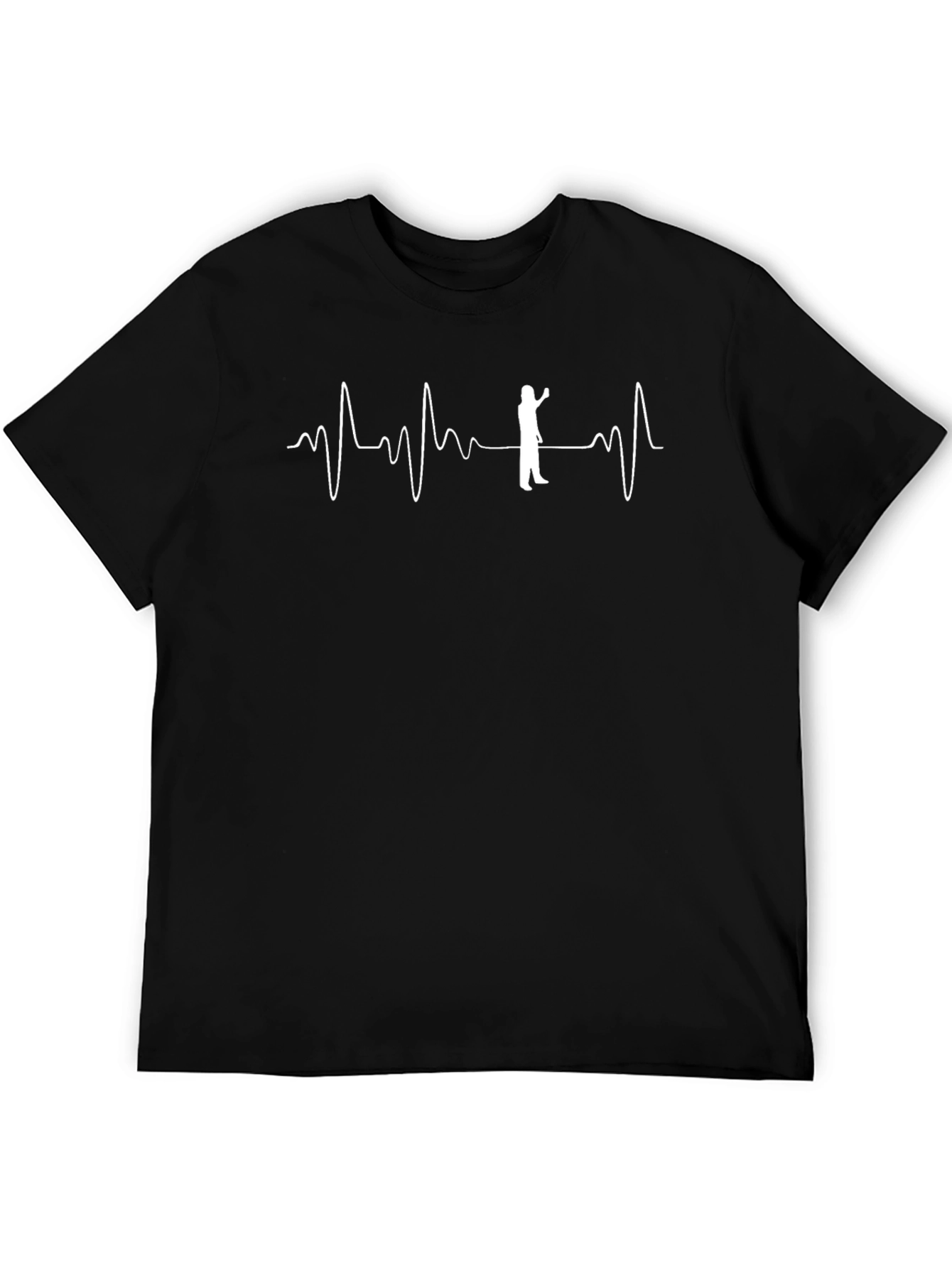 Painter Heartbeat T-Shirt - Black