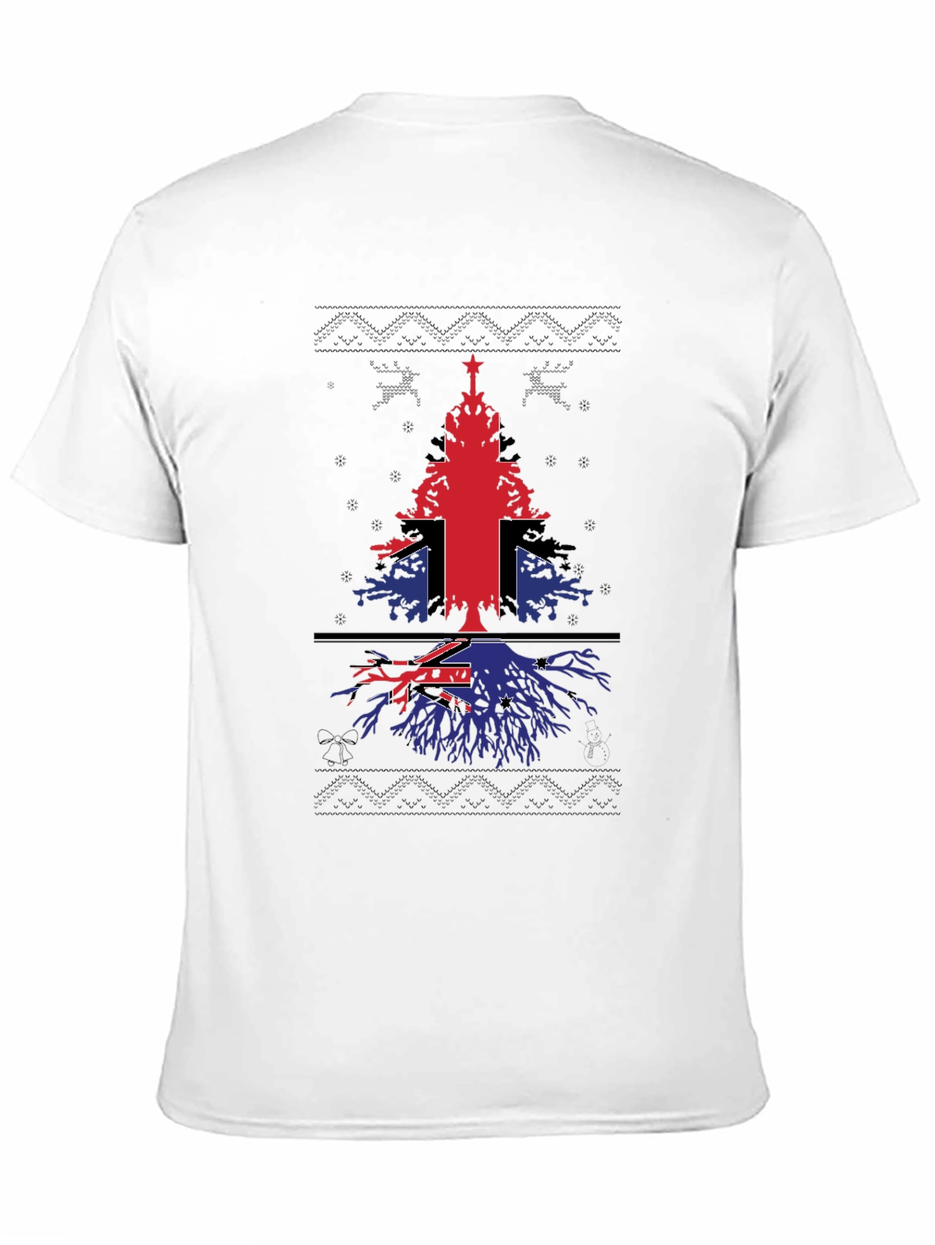 Christmas Tree Flag Graphic T-Shirt