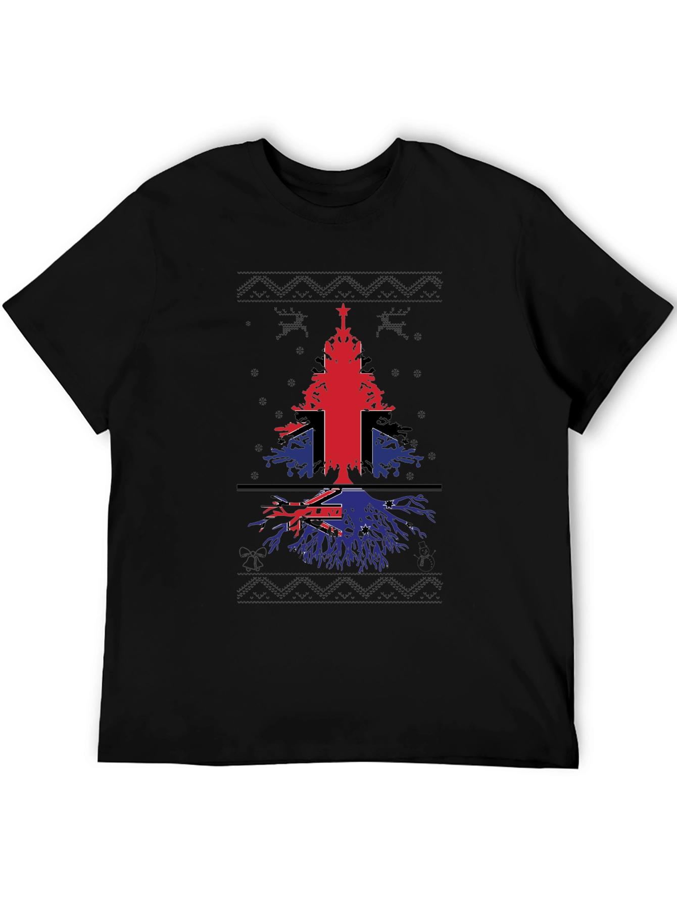 Christmas Tree Flag Graphic T-Shirt
