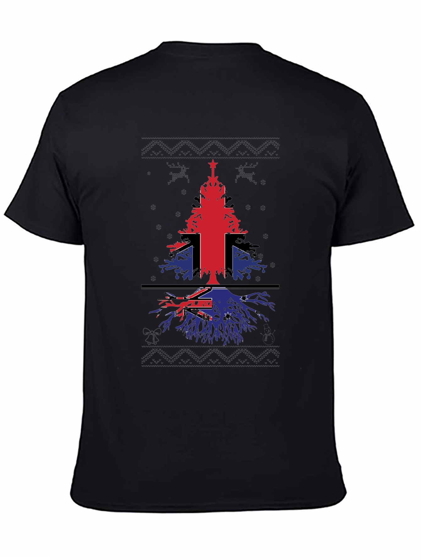 Christmas Tree Flag Graphic T-Shirt